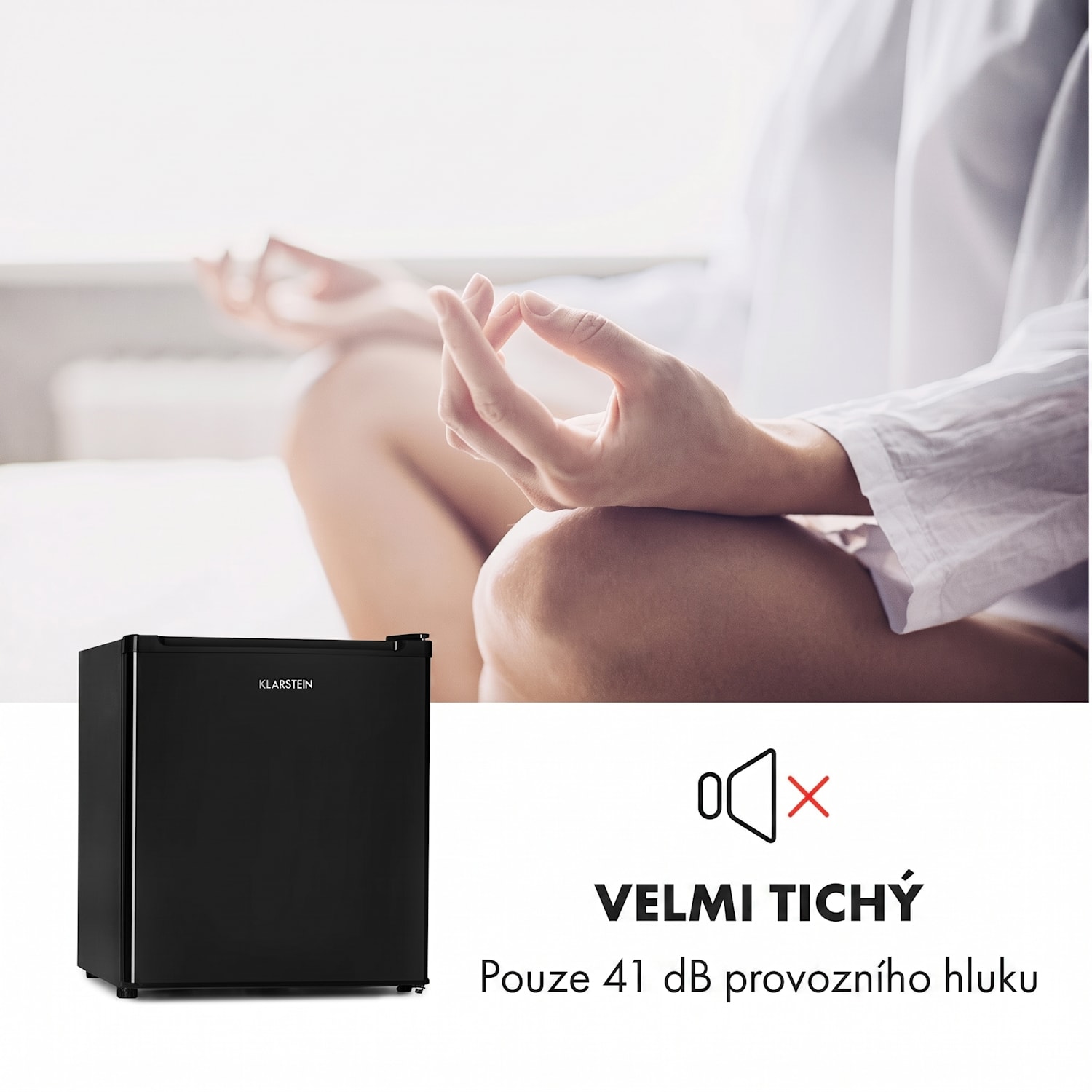 Garfield Eco, mini mrazák, 33 l, 4 hvězdičky, kompaktní, energetická třída E+ Černá