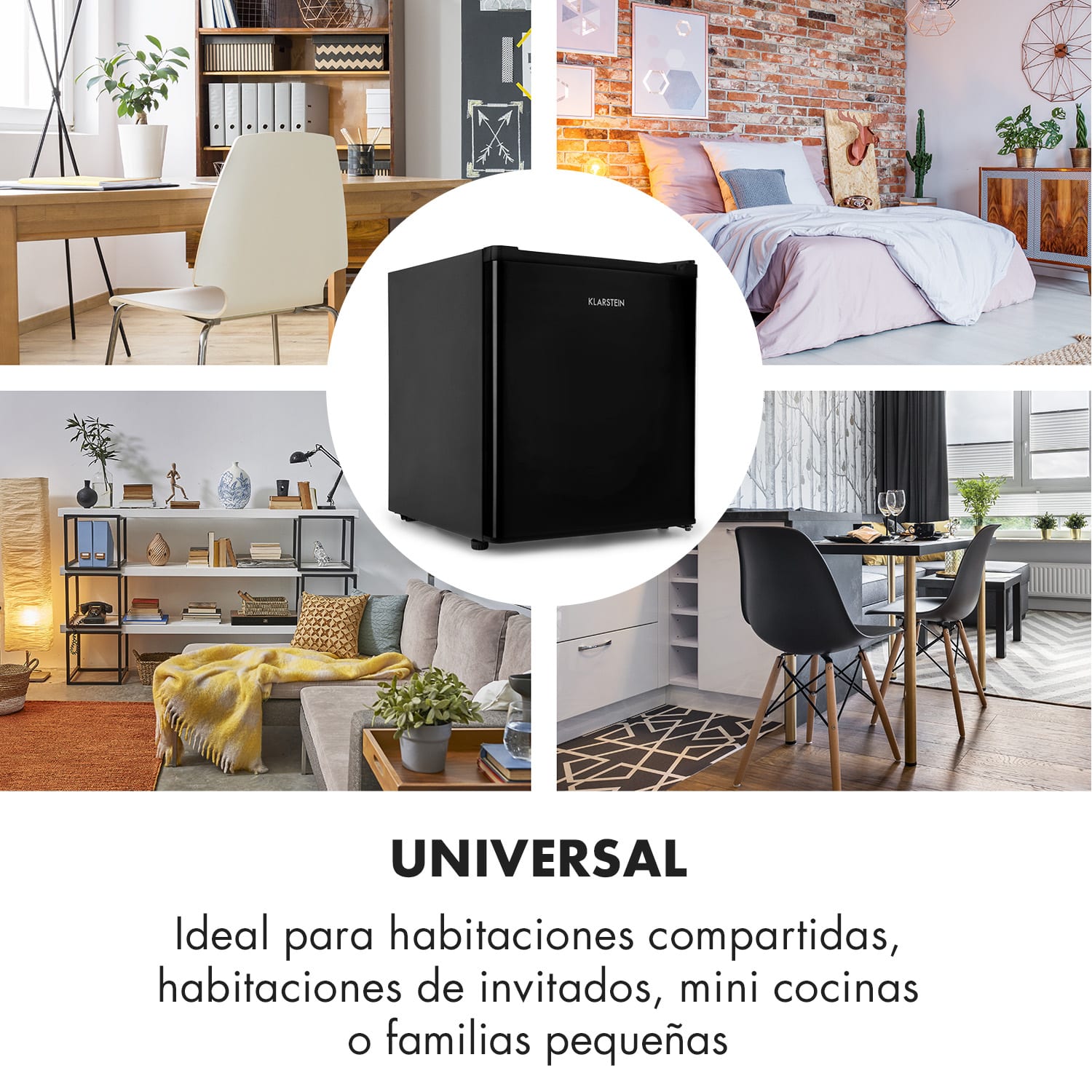 Mini Congelador Garfield Eco A++ 4 estrellas 34 litros compacto Negro