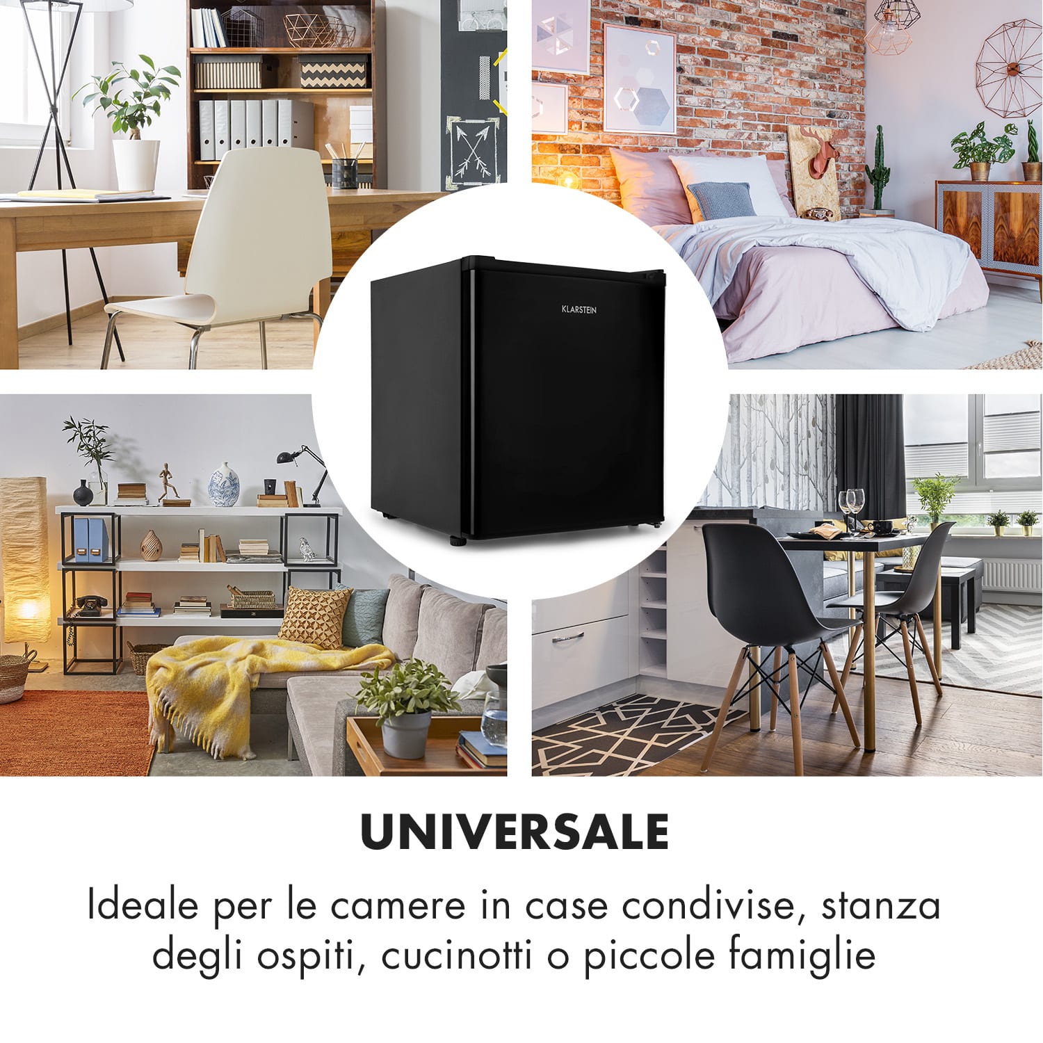 Garfield Eco, mini congelatore, A++, 4 stelle, 34 litri, compatto Nero