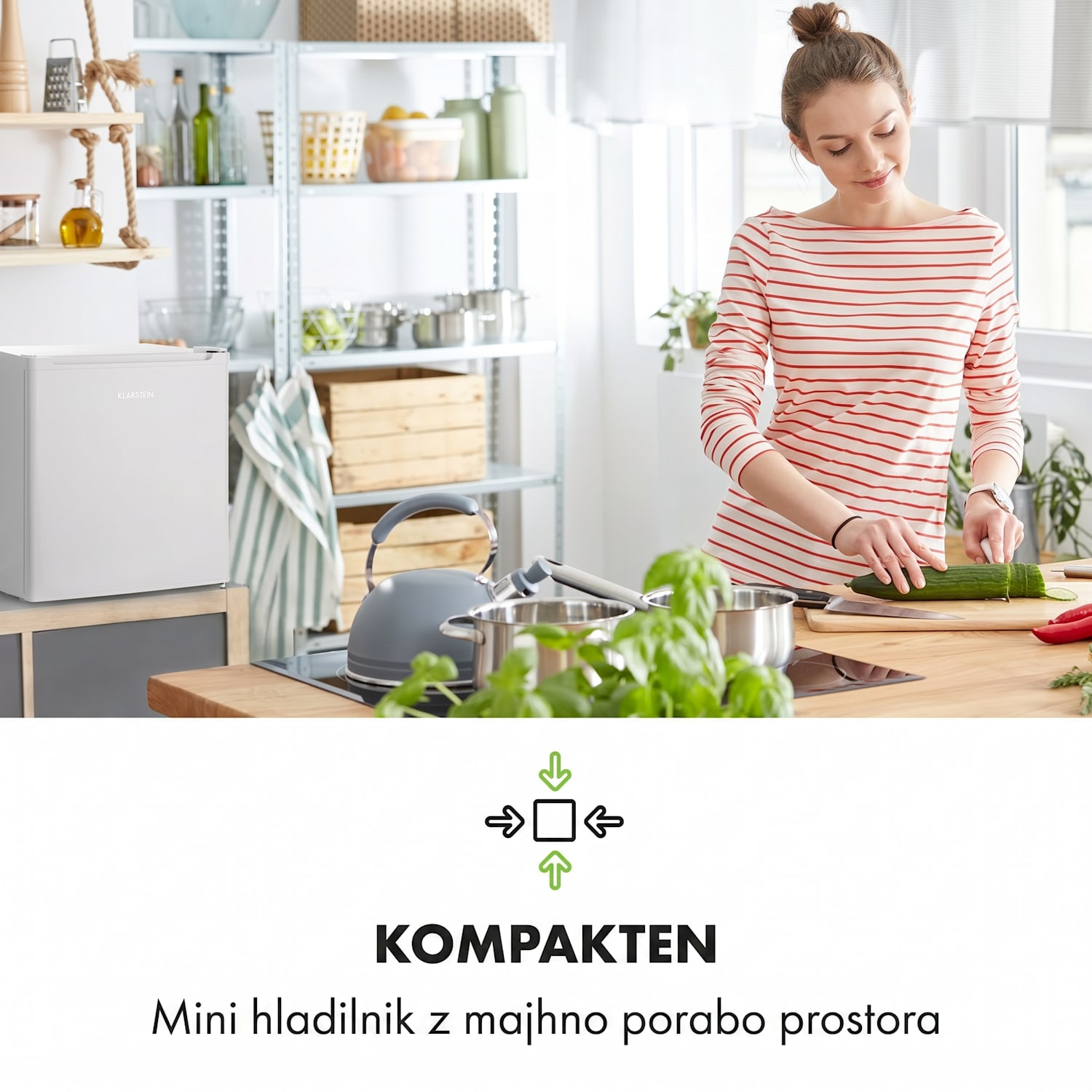 Snoopy Eco, mini hladilnik, E, 41 l, 39 dB, bela Bela