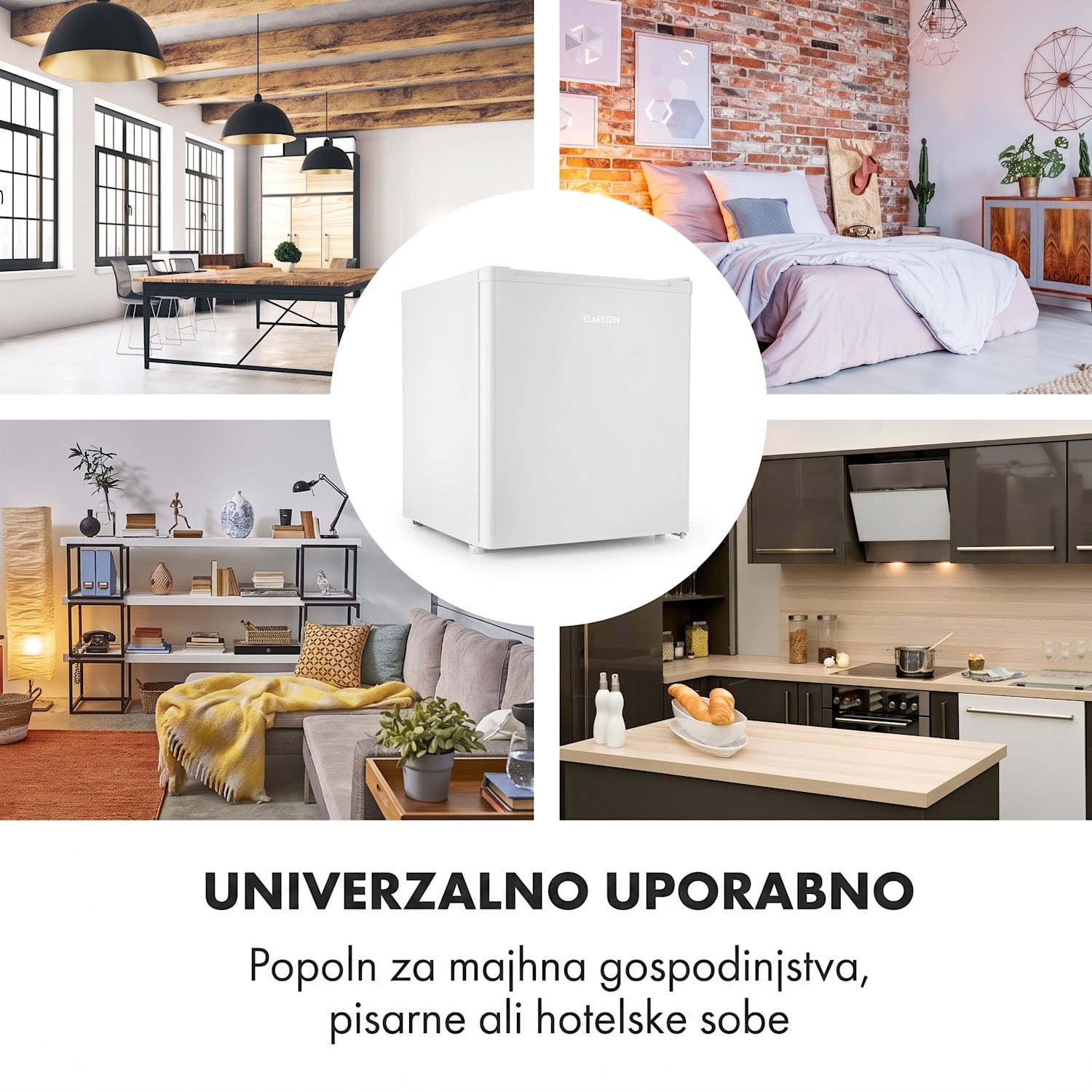 Snoopy Eco, mini hladilnik, E, 41 l, 39 dB, bela Bela