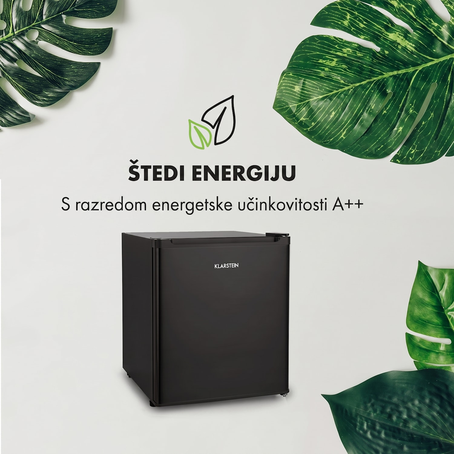 Snoopy Eco, mini hladnjak sa zamrzivačem, E, 41 litara, 39 dB, crni Crna