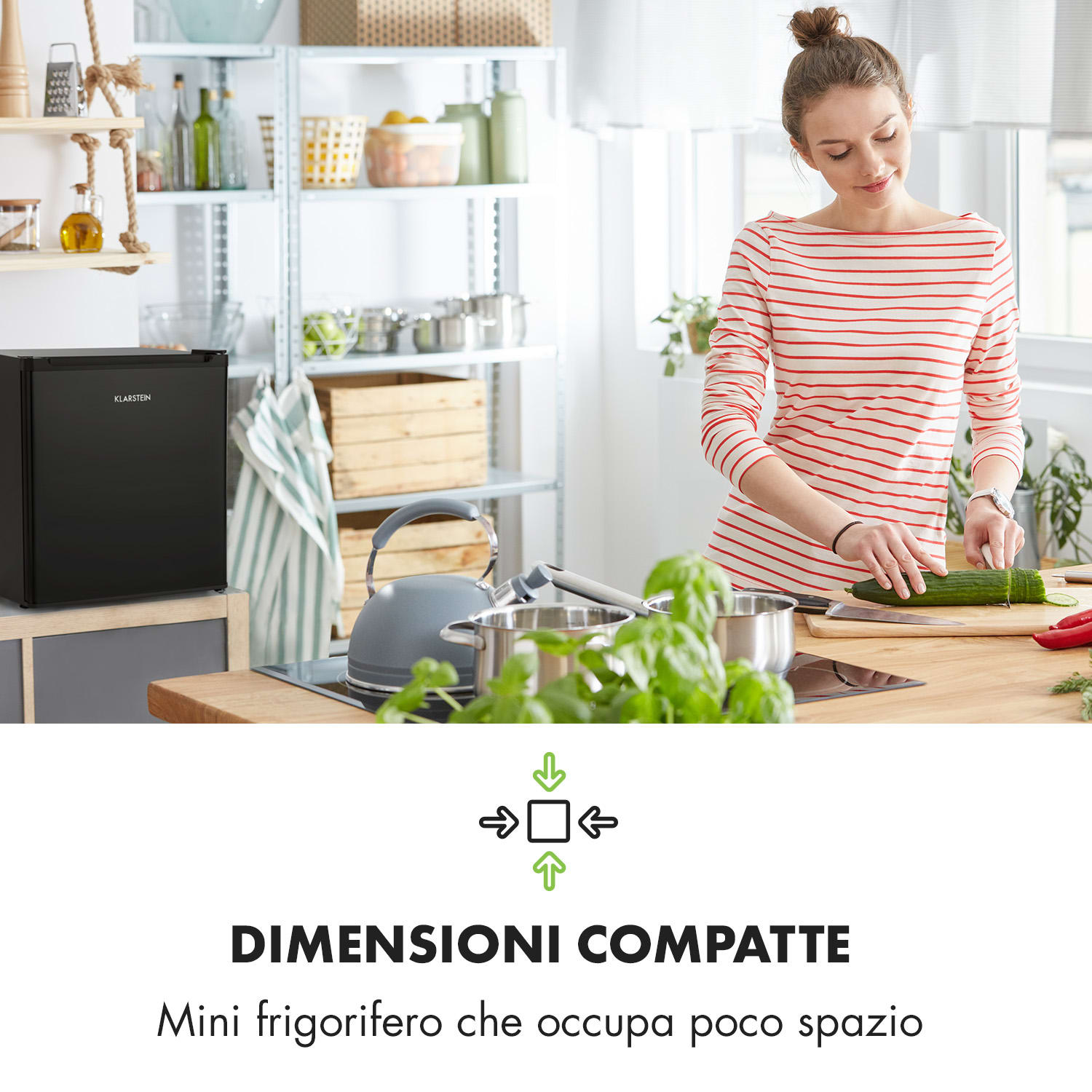 Mini Frigo Snoopy Eco con Congelatore 41 Litri 39dB Nero