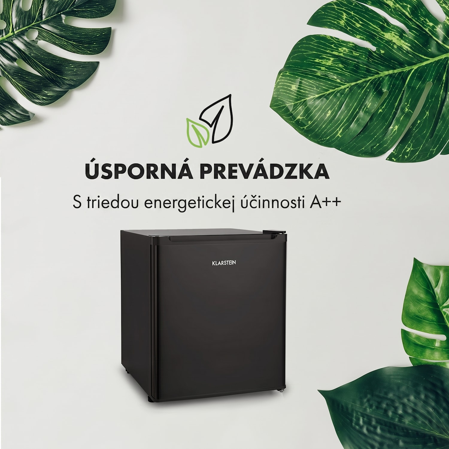 Snoopy Eco, mini chladnička, mraziaci priečinok, 41 l, energet. trieda F, 39 dB, čierna Čierna