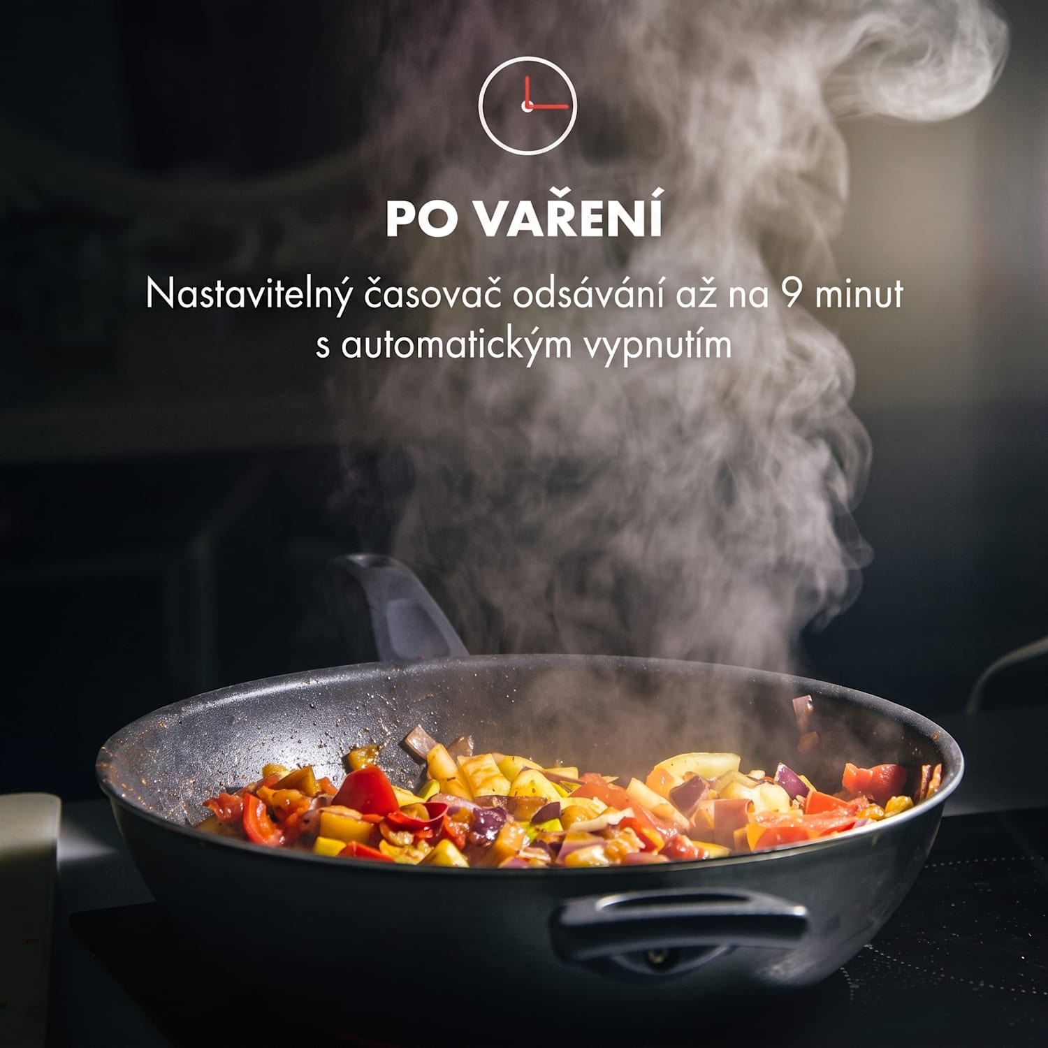 Hektor, digestoř, 52 cm, vestavná, 530 m³/h, LED, dotykové ovládání, sklo, bílá 52 cm | bez aktivního uhlíkového filtru | Bílá