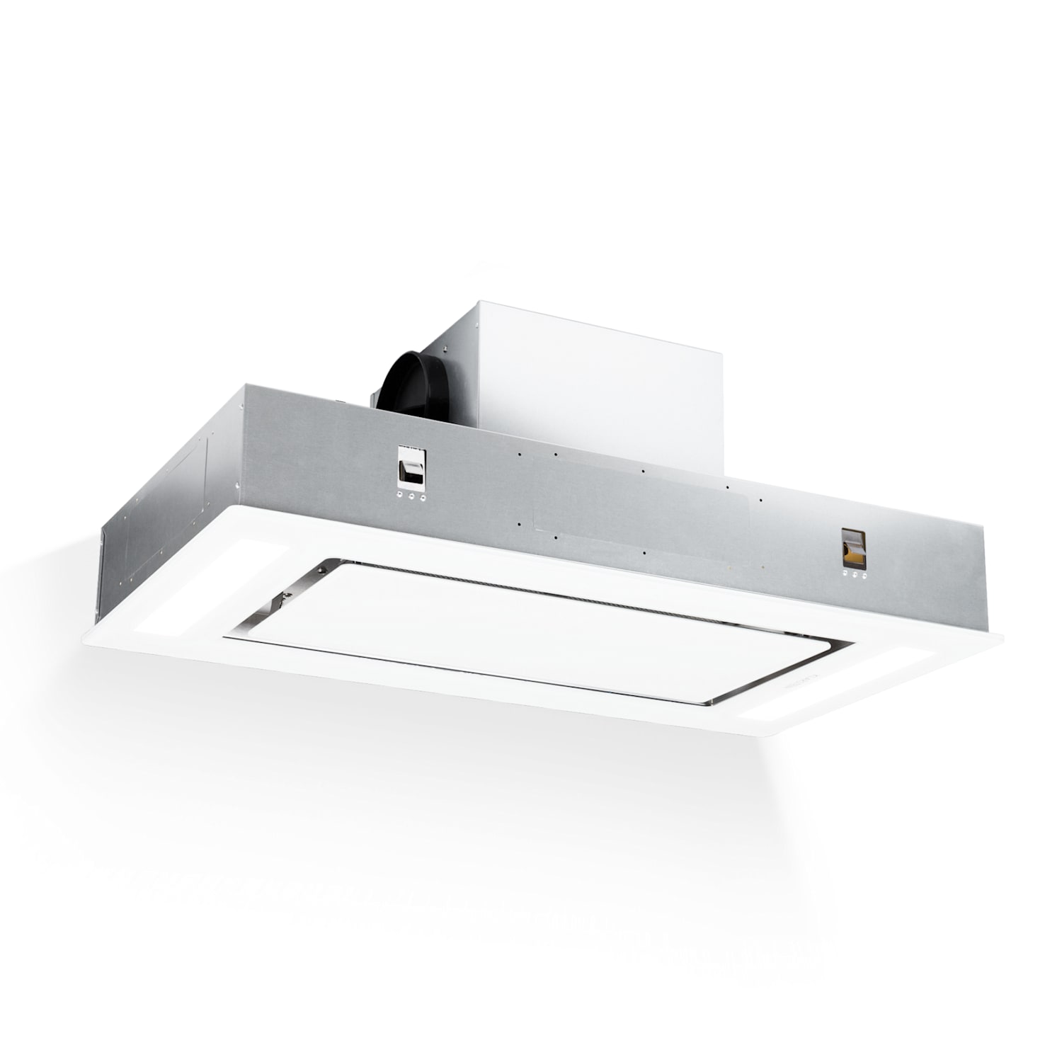 Campana de techo Remy 90 cm, 630 m³/h, 230W, 3 niveles mando a distancia Blanco