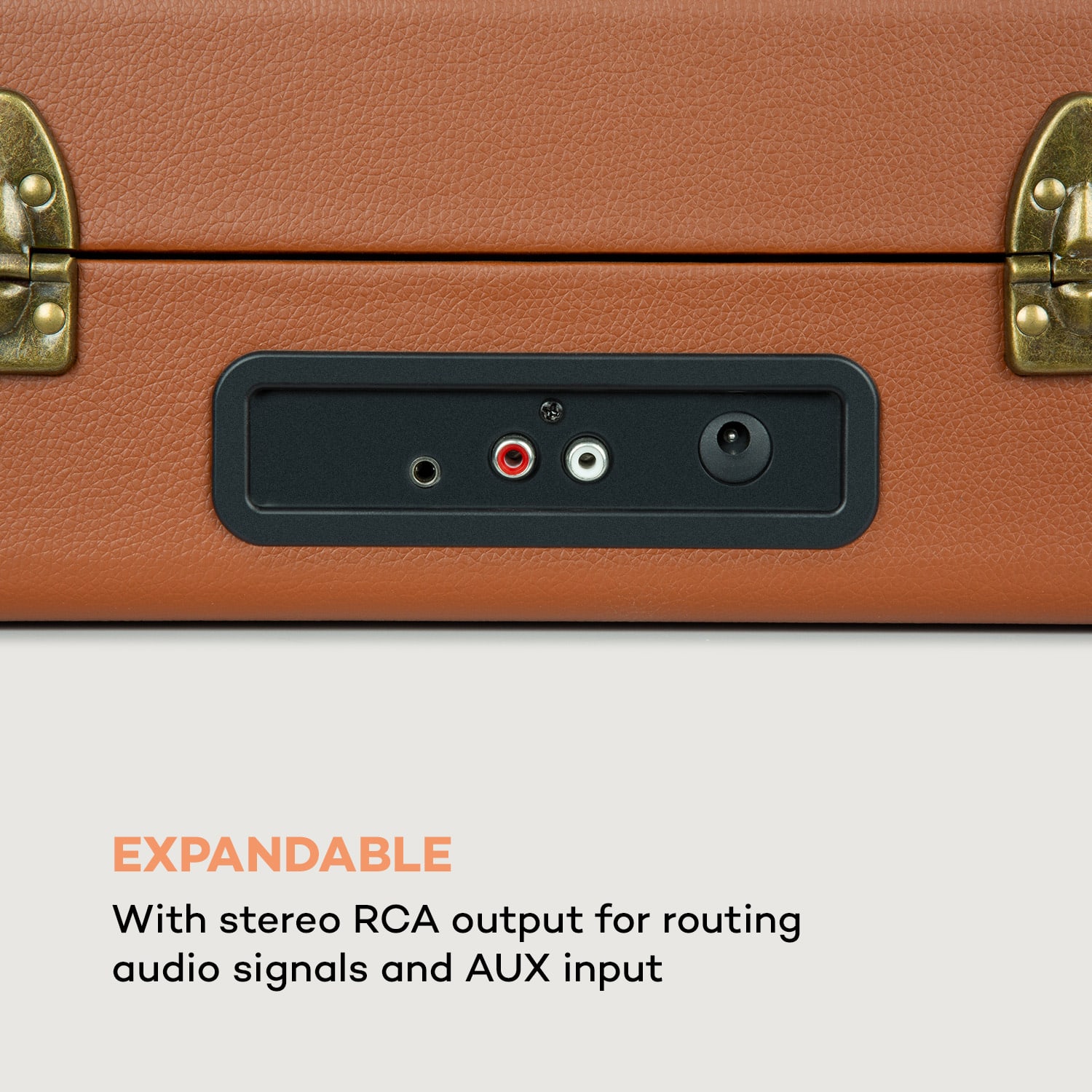 Jerry Lee BT Turntable BT USB Recording & Playback Brown 