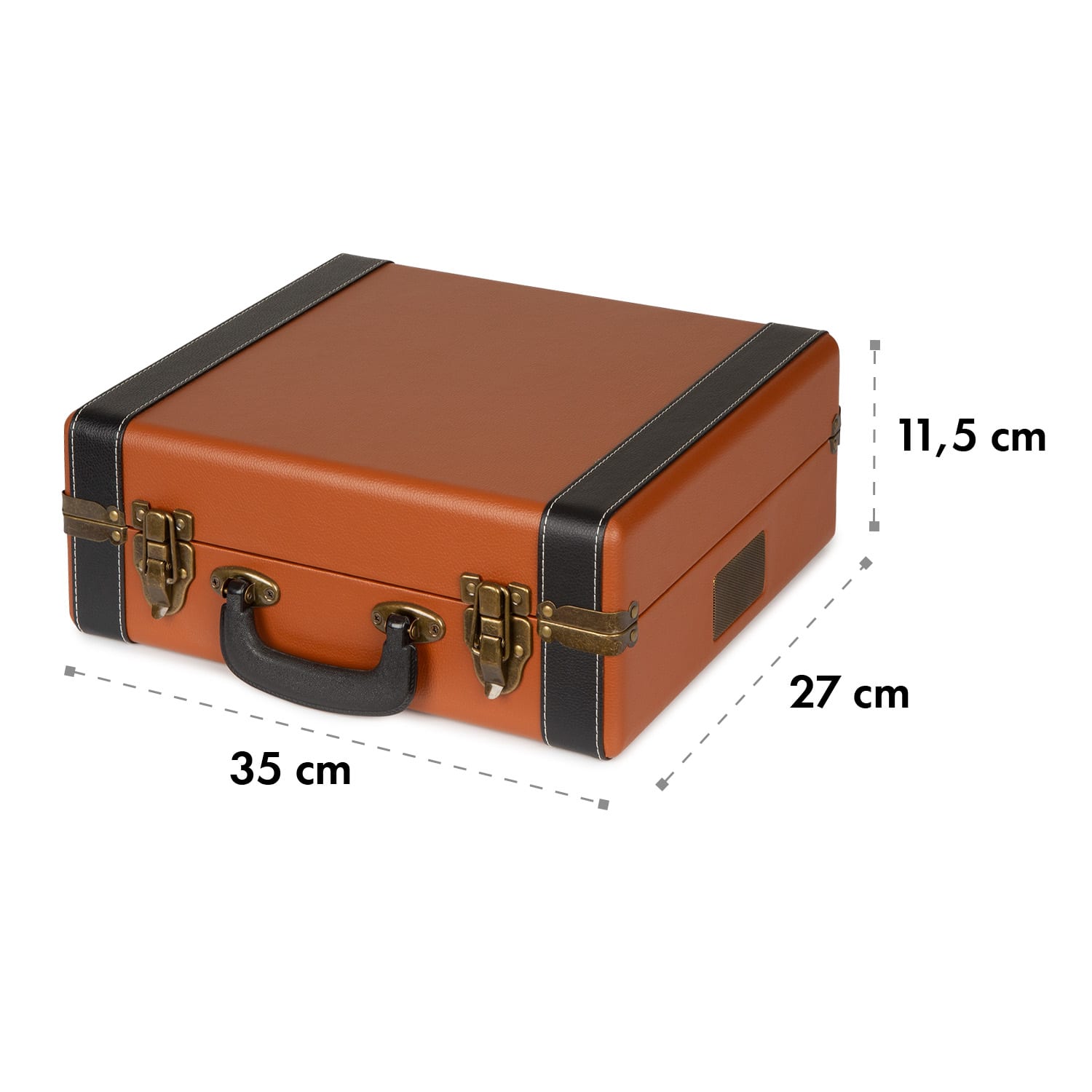 Giradischi BT USB auna Jerry Lee BT registrazione e riproduzione marrone 