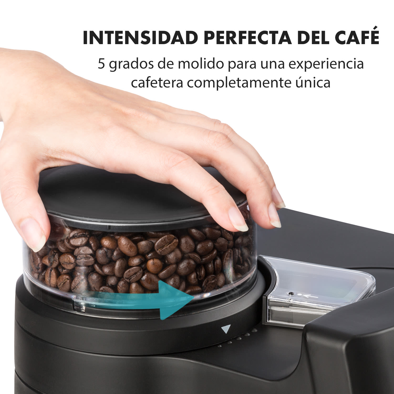 Aromatica II Cafetera Molinillo de café integrado 1,25 L Negro Jarra de cristal | Negro