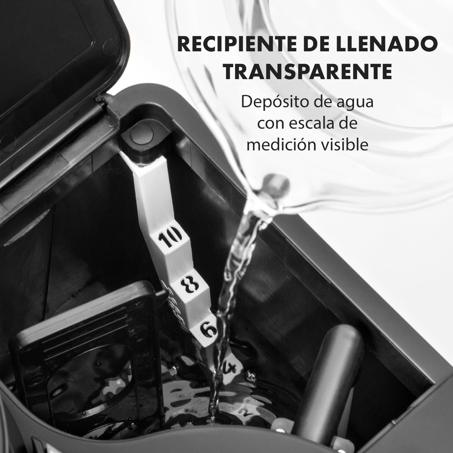 Aromatica II Cafetera Molinillo de café integrado 1,25 L Negro Jarra de cristal | Negro