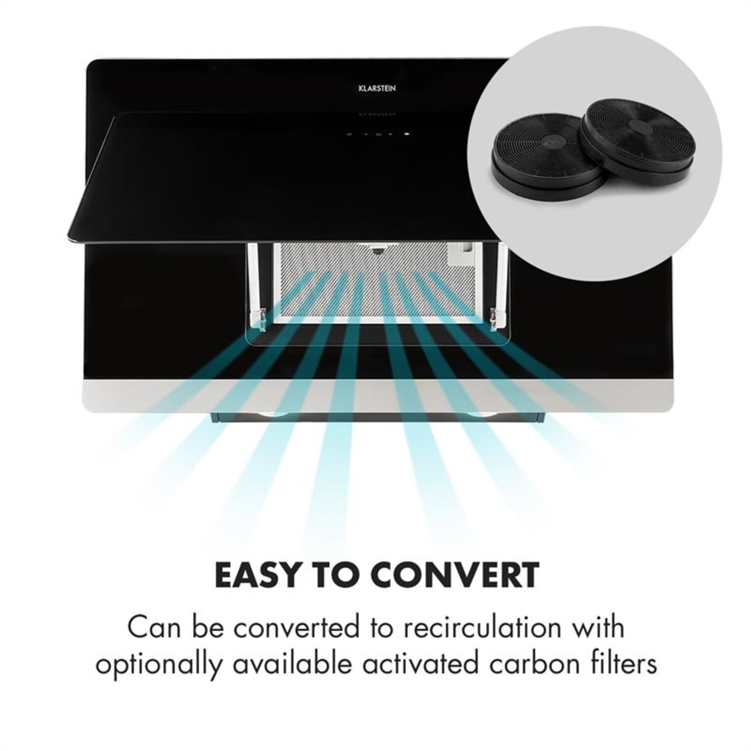 Aurora Eco 90 páraelszívó 90 cm | Fekete