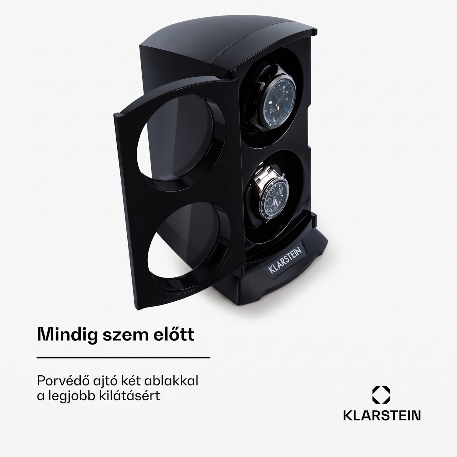 St. Gallen Premium, forgó óraállvány, 2 karórához, 4 sebességfokozat, fekete Fekete