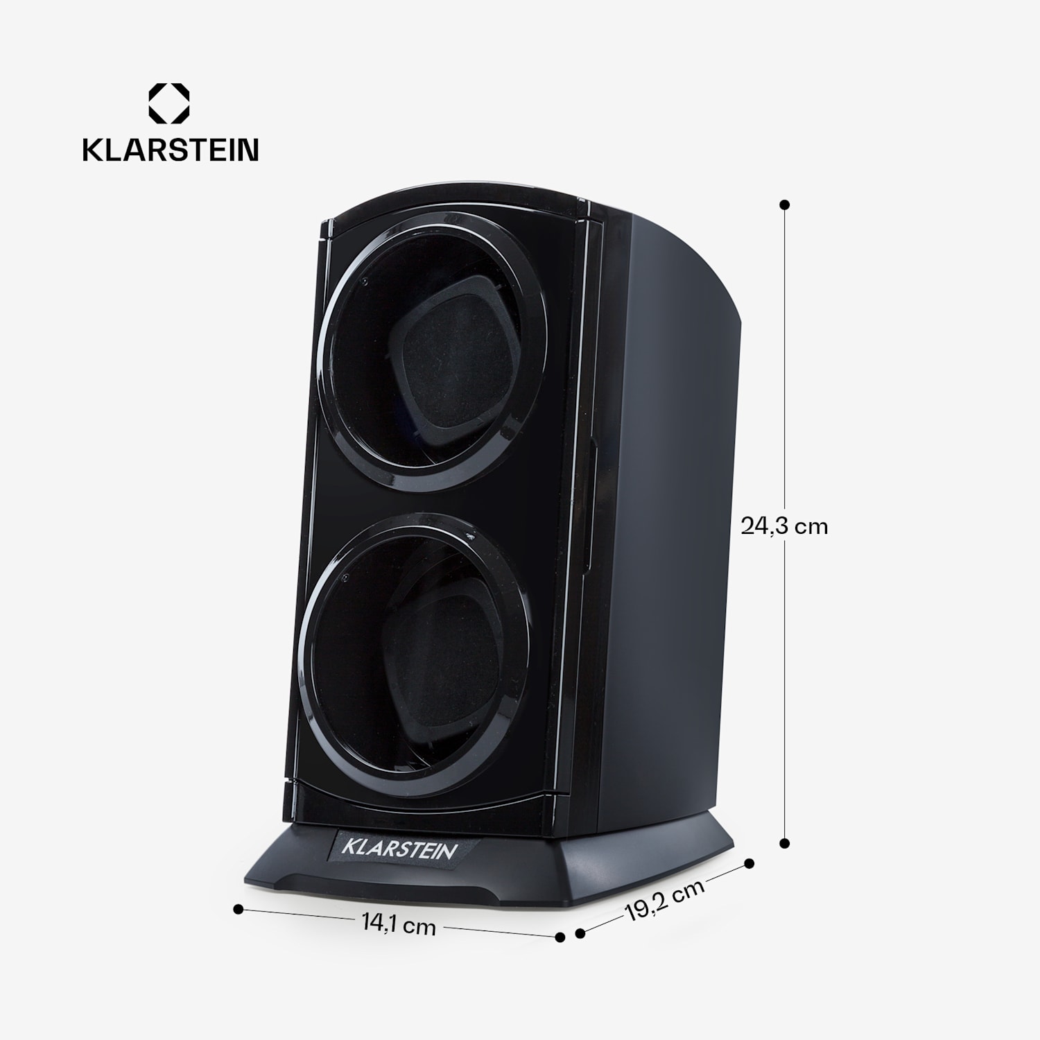 St. Gallen Premium, aparat pentru ceas, 2 ceasuri, 4 viteze, negru Negru