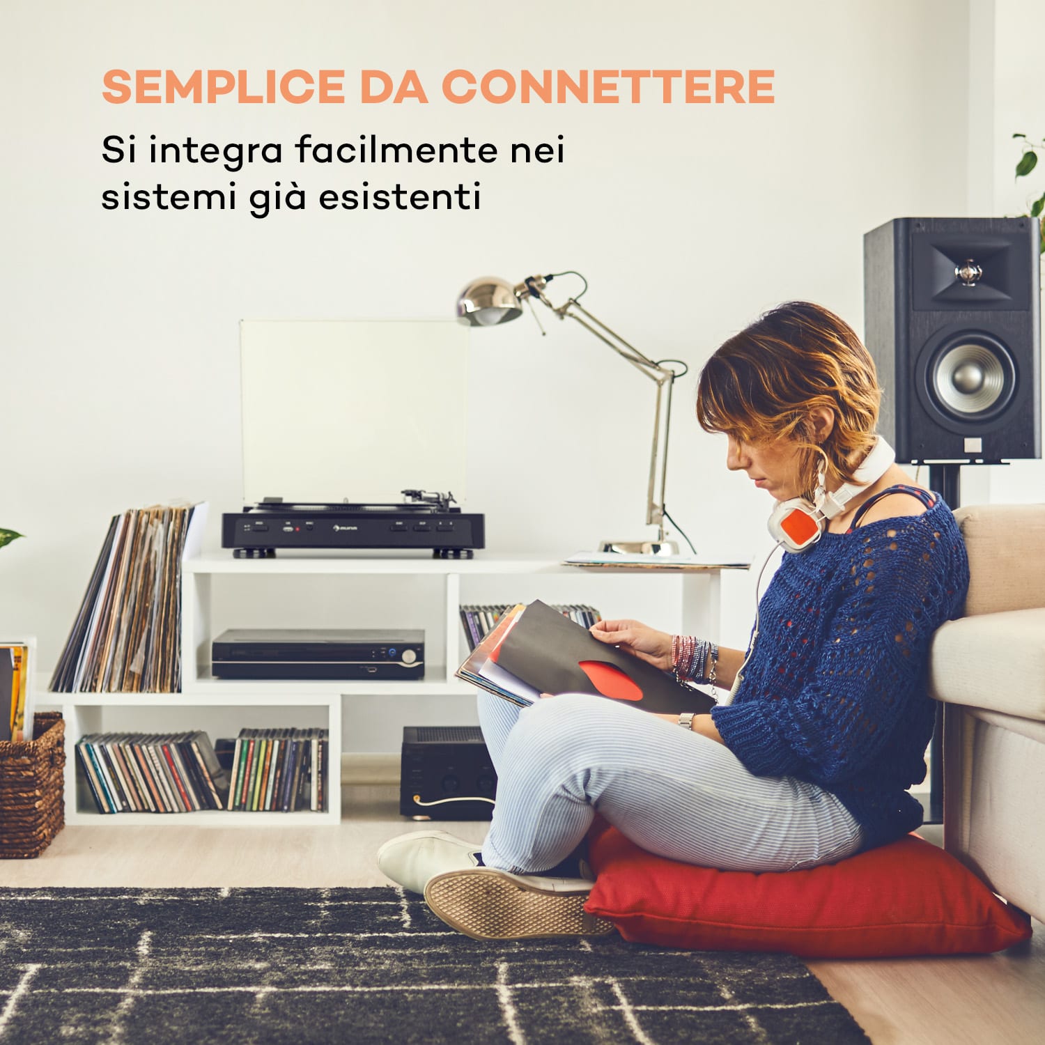 Fullmatic completamente automatico giradischi USB preamplificatore USB nero 