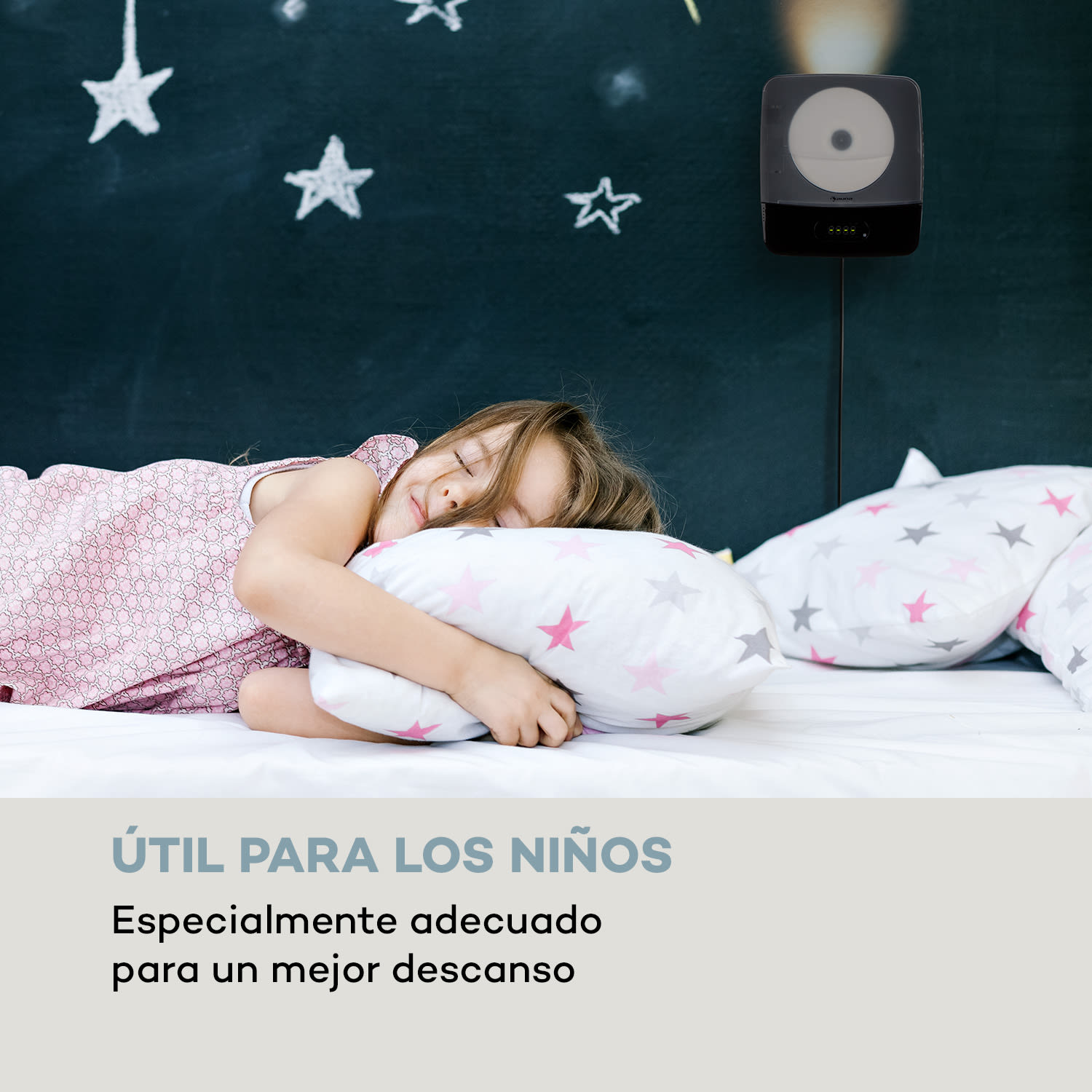 Vertiplay Reproductor de CD Bluetooth Luz nocturna Radio FM AUX Reloj digital Negro