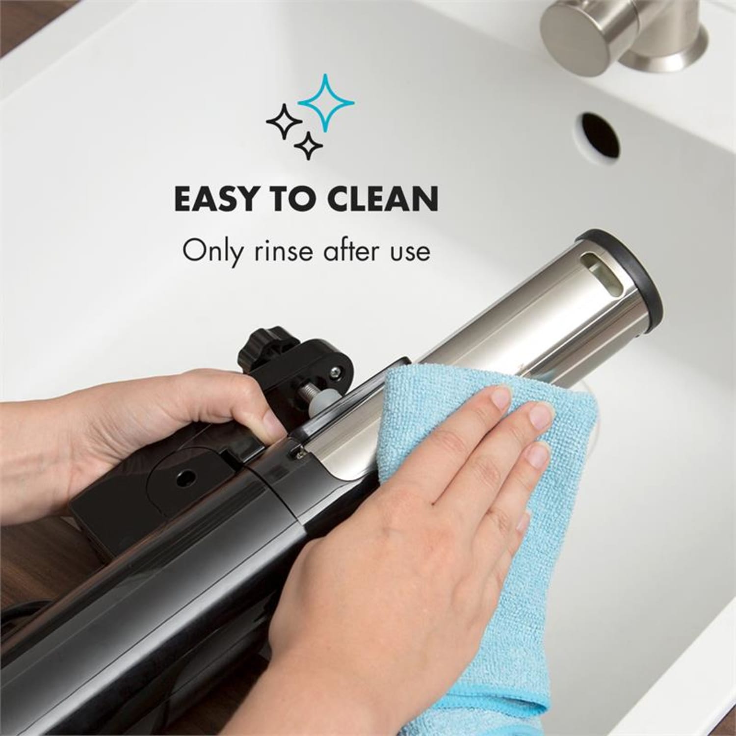 Quickstick Para Cozinhar a Vácuo Flex 1300W 3D Circulante 0-95 °C IPX7 Temporizador Preto Preto