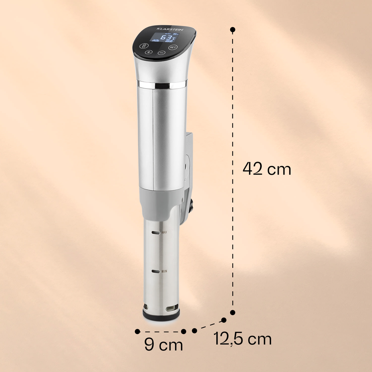 Quickstick Flex, Sous-Vide, 1300 W, 3D circulator, IPX7, timer, 0 - 95 °C, argintiu 