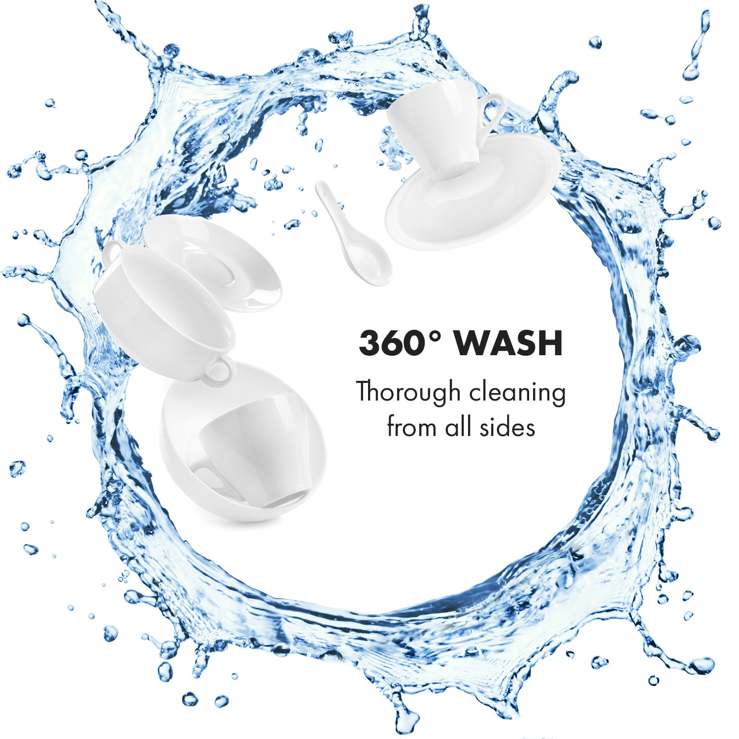 Amazonia 8 Neo, mașină de spălat vase, LED display, neagră Negru