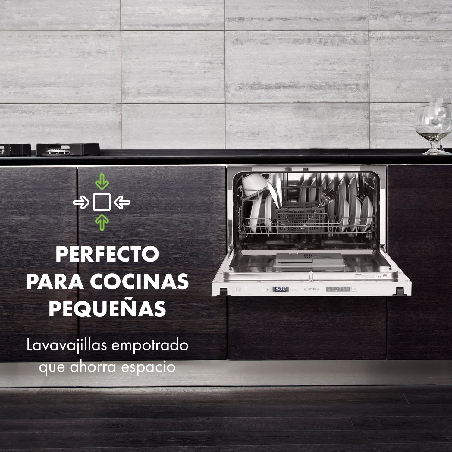 Amazonia 6 Secret Lavavajillas empotrable 6 programas Blanco 