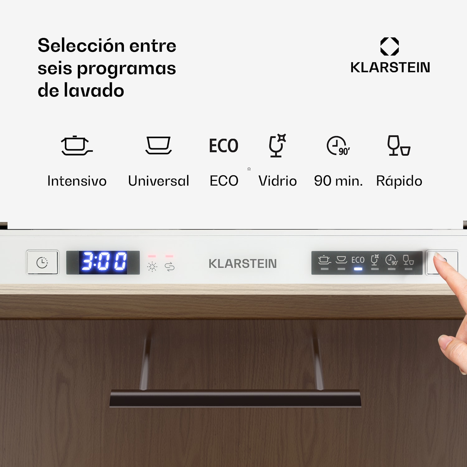 Amazonia 6 Secret Lavavajillas empotrable 6 programas Blanco 