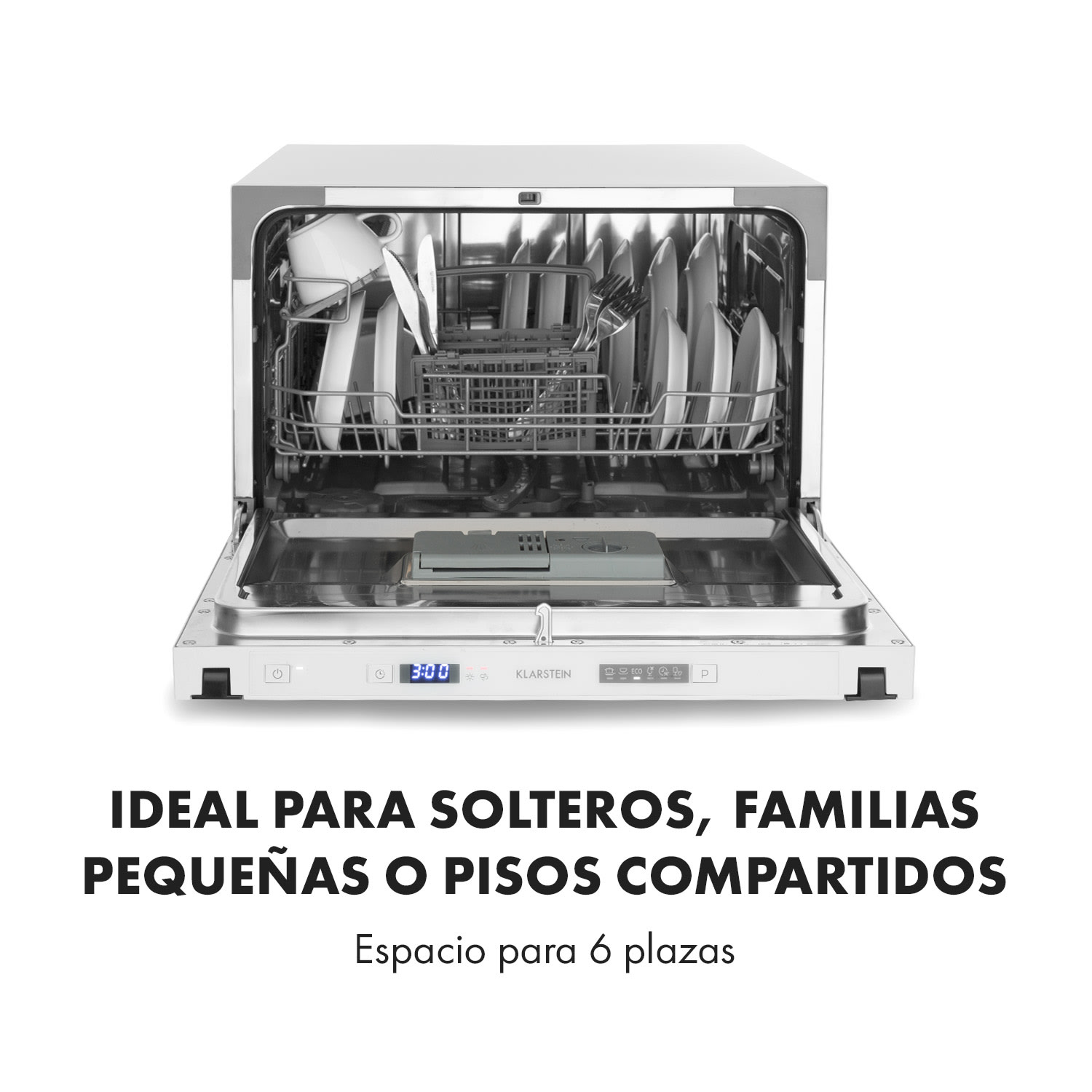 Amazonia 6 Secret Lavavajillas empotrable 6 programas Blanco 