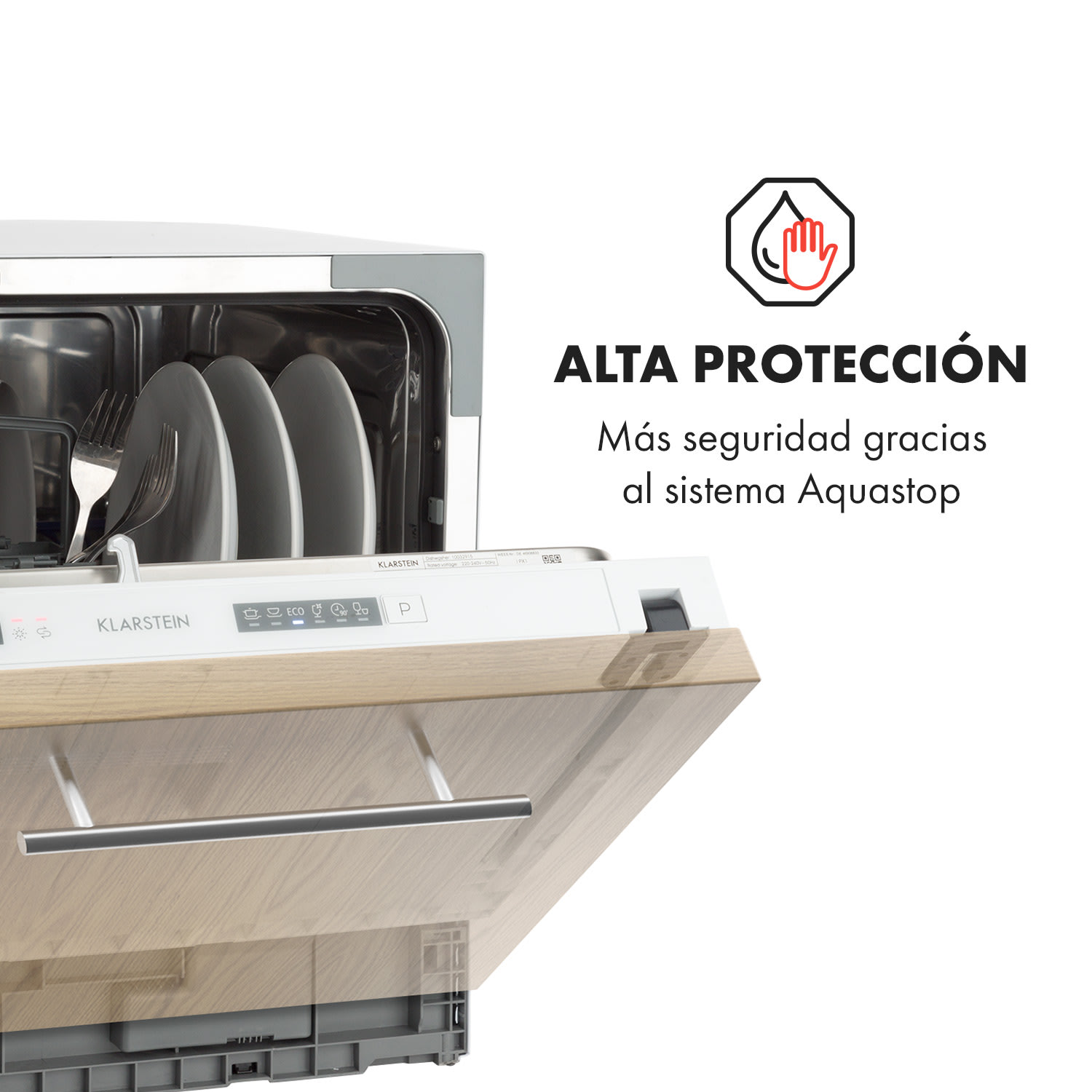 Amazonia 6 Secret Lavavajillas empotrable 6 programas Blanco 