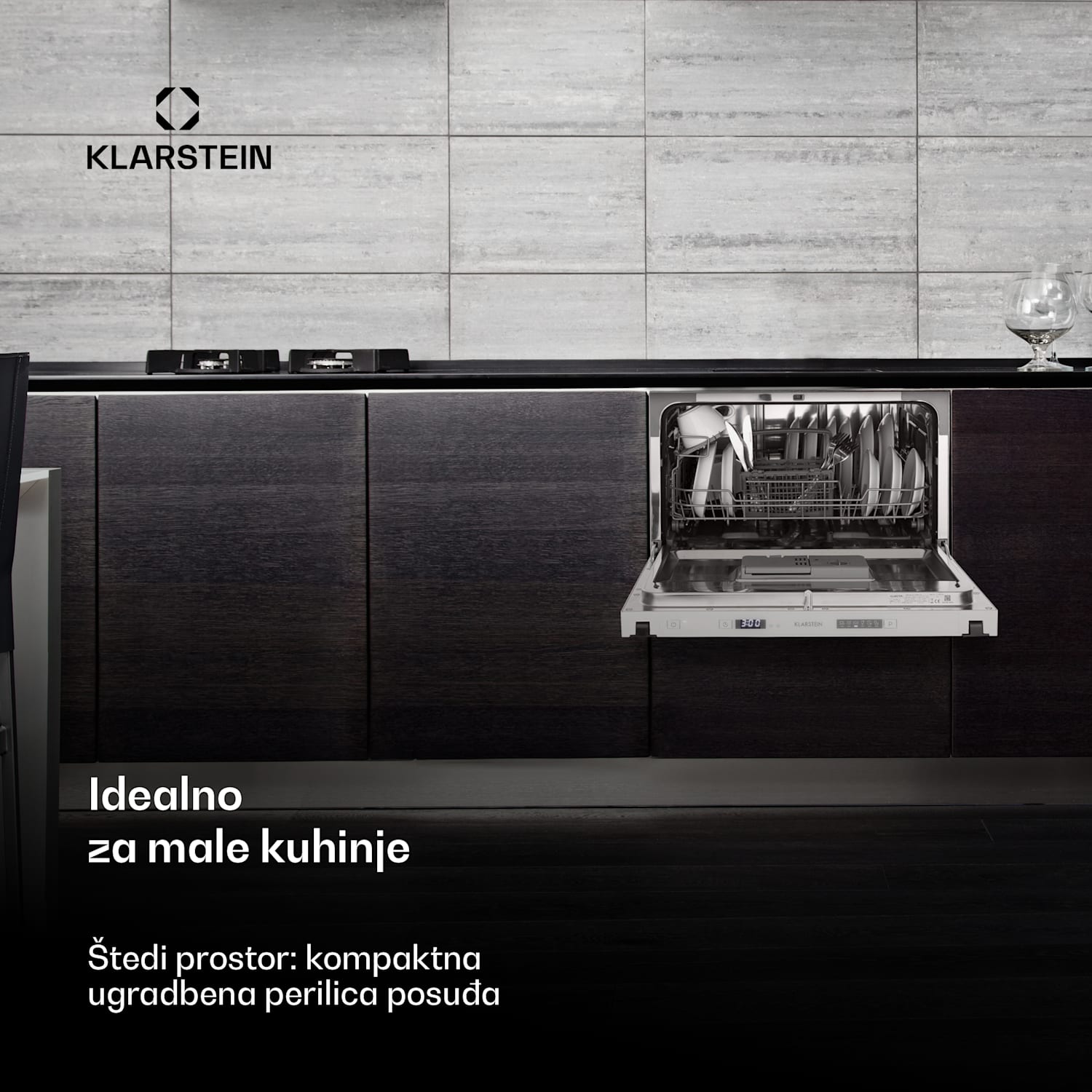 Amazonia 6 Secret, ugradbena perilica posuđa, 6 programa, bijela 