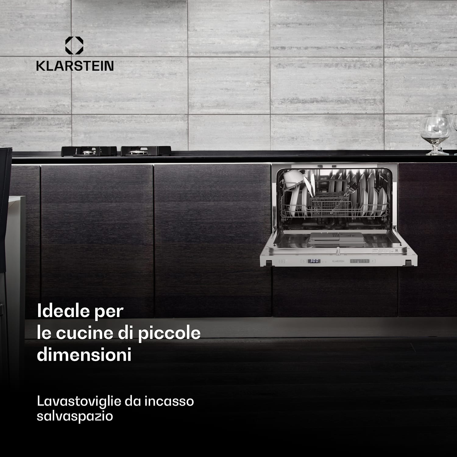 Amazonia 6 Secrete Lavastoviglie da incasso, 6 programmi, bianco 