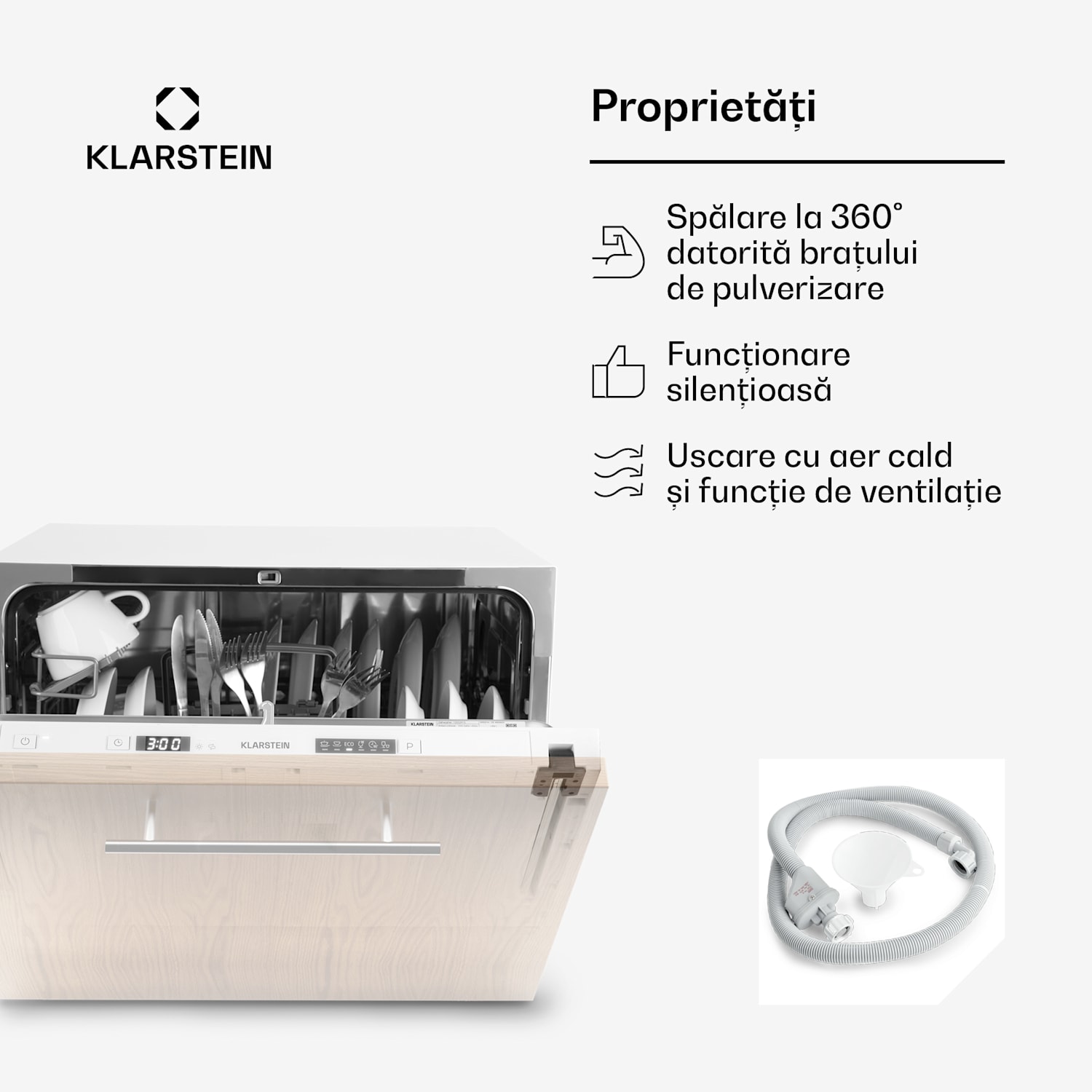 Amazonia 6 Secret, mașină de spălat vase, 6 programe, albă 