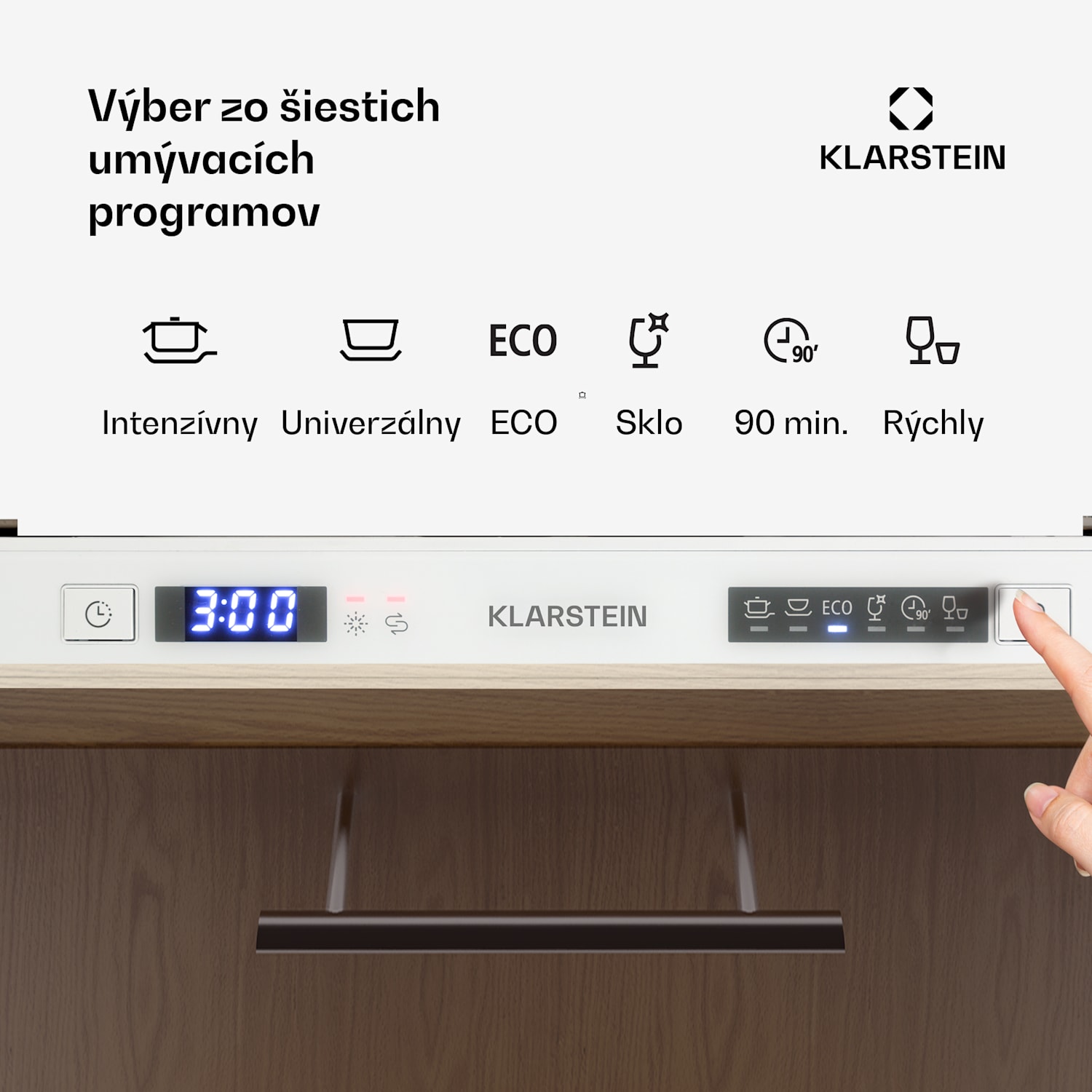 Amazonia 6 Secret, vstavaná umývačka riadu, 6 programov, biela 