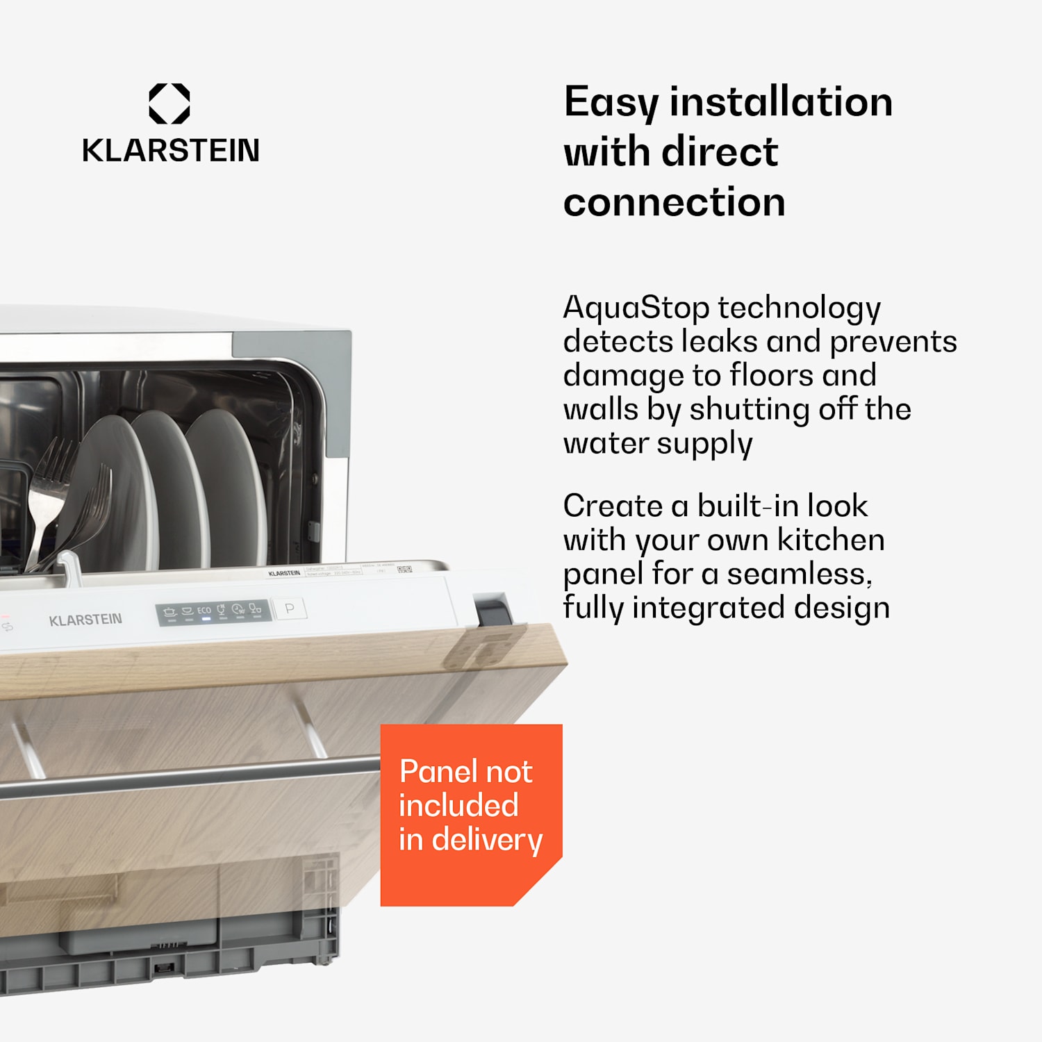 Máquina de lavar loiça Amazonia 6 Secret Para Encastrar 6 Programas Branca 