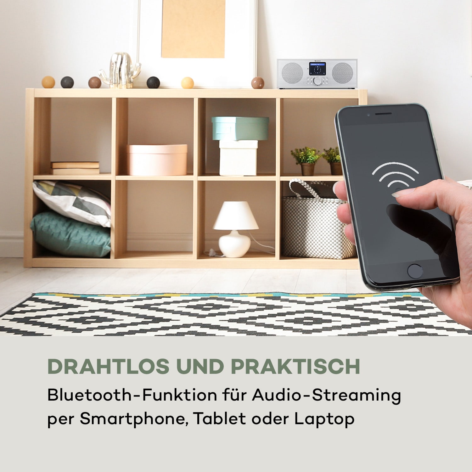 Silver Star Stereo Internet DAB+/UKW Radio, WiFi, BT, DAB+/UKW, weiß