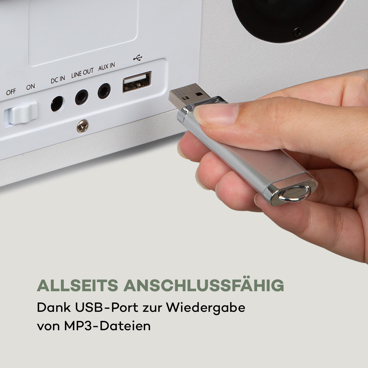 Silver Star Stereo Internet DAB+/UKW Radio, WiFi, BT, DAB+/UKW, weiß 