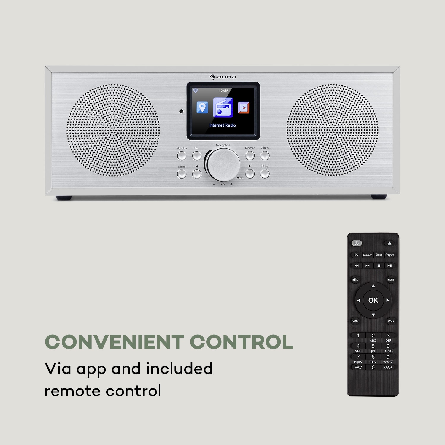 Silver Star Stereo, radio internetowe DAB+/FM, WiFi, BT, DAB+/FM, białe
