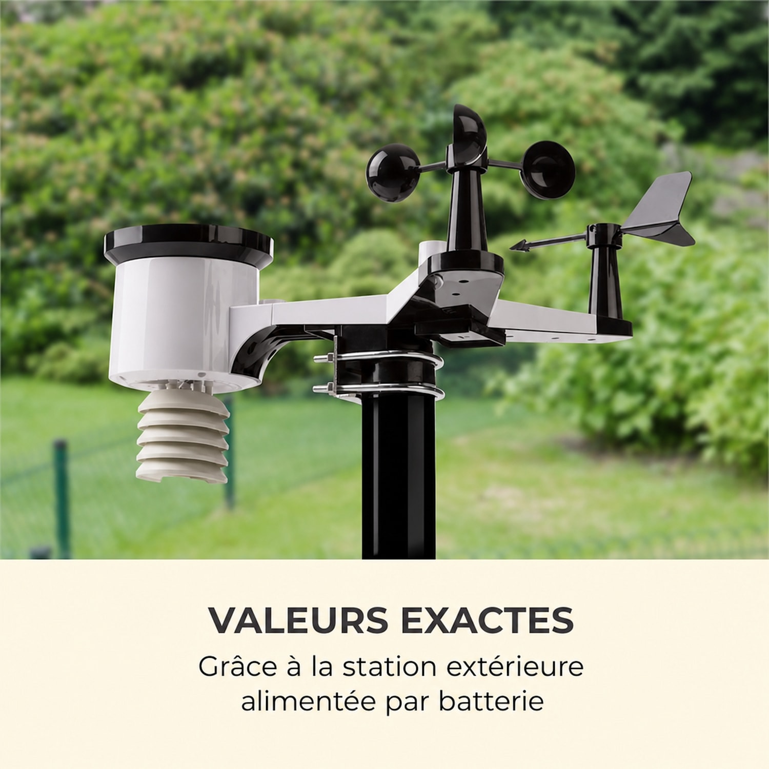 Halley Station météo multifonction pour extérieur & intérieur WiFi app 