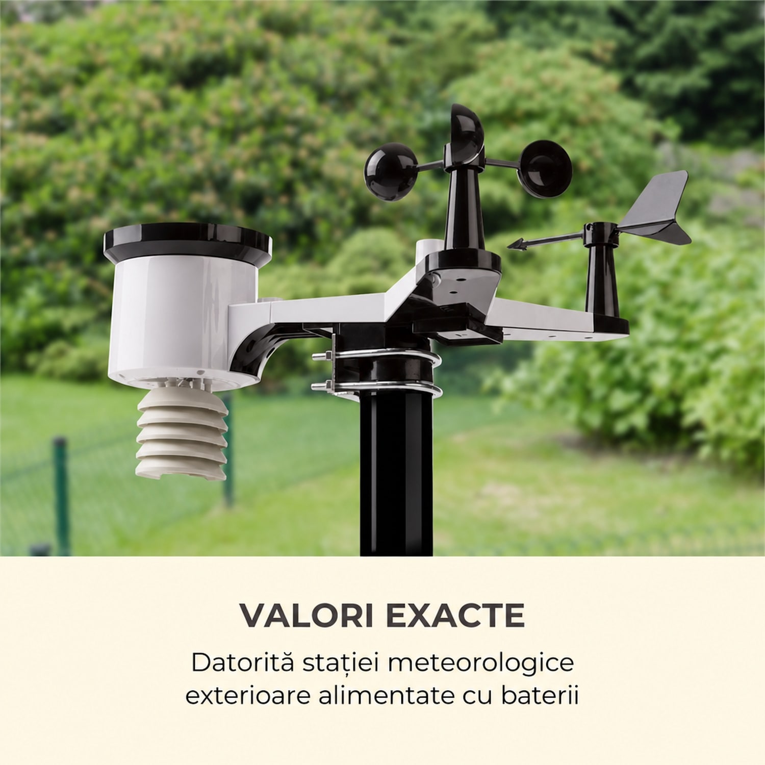 Halley, stație meteo profesională, măsurători 6 în 1, interior și exterior, WiFi, app 