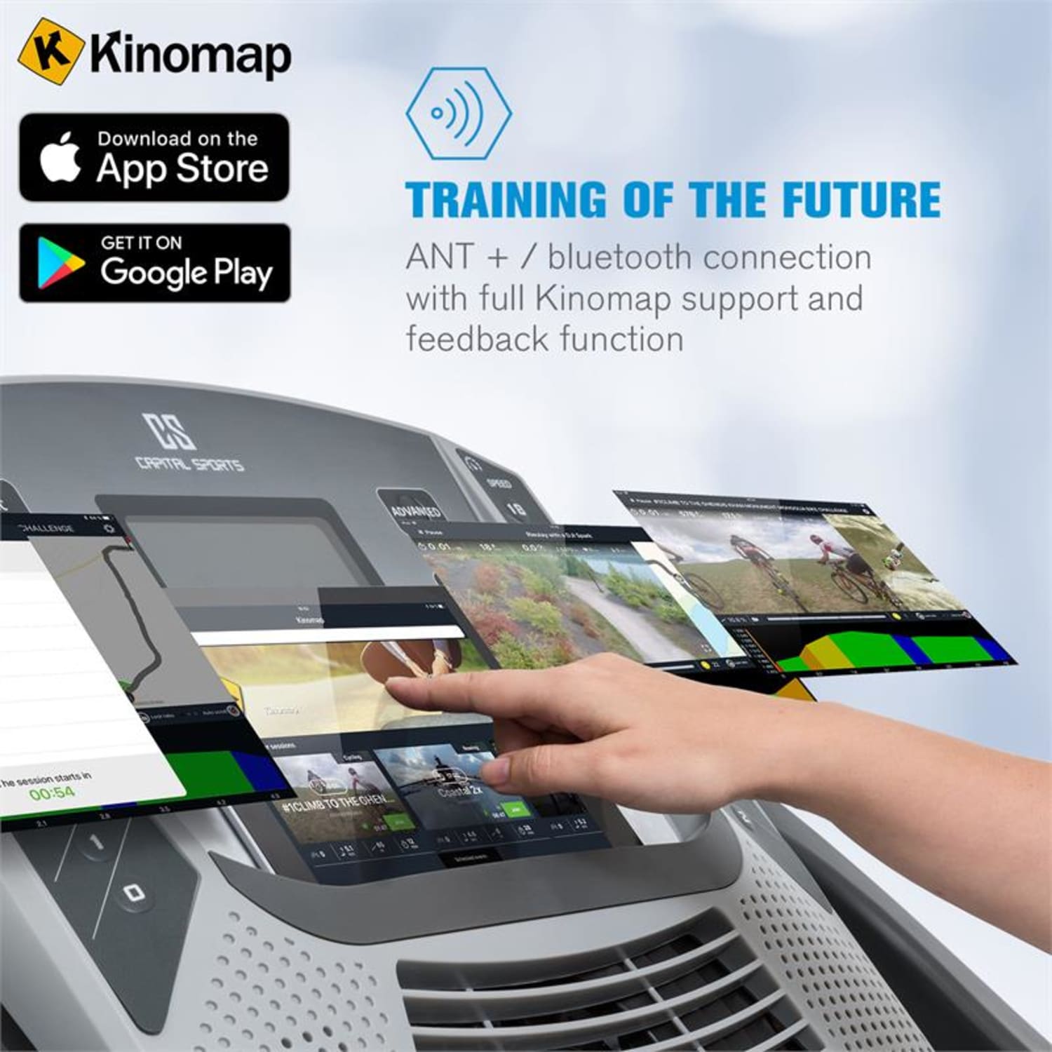 Infinity Pro 2.0, bežecký pás, 6,5 HP, BT/ANT+, aplikácia Kinomap, LCD Infinity Pro 2.0 (5 PS)