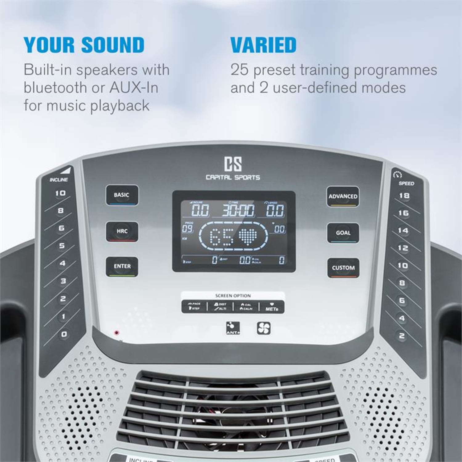 Infinity Pro 2.0, bežecký pás, 6,5 HP, BT/ANT+, aplikácia Kinomap, LCD Infinity Pro 2.0 (5 PS)