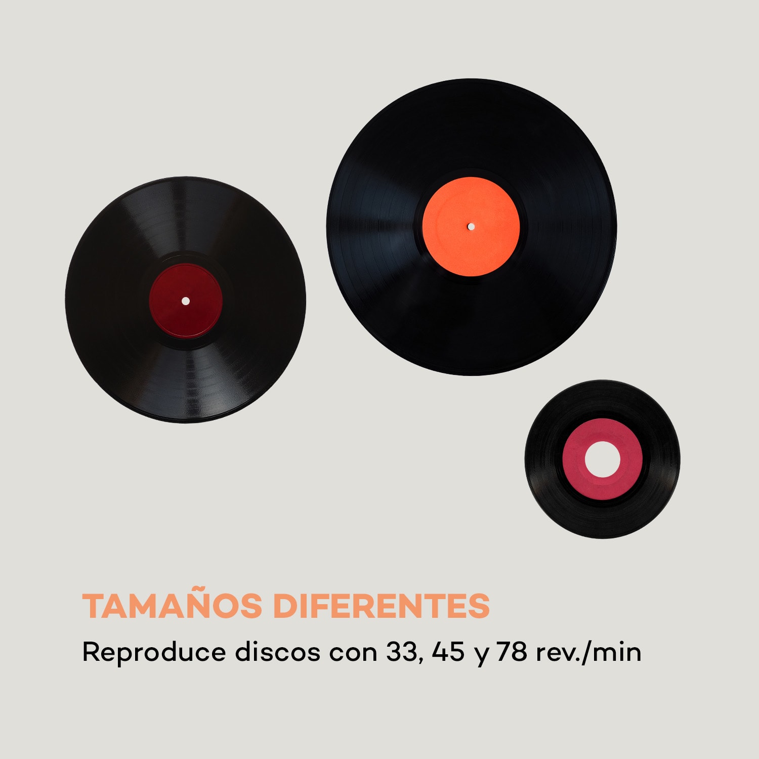 Peggy Sue Tocadiscos Altavoz estéreo Puerto USB Plateado Plata