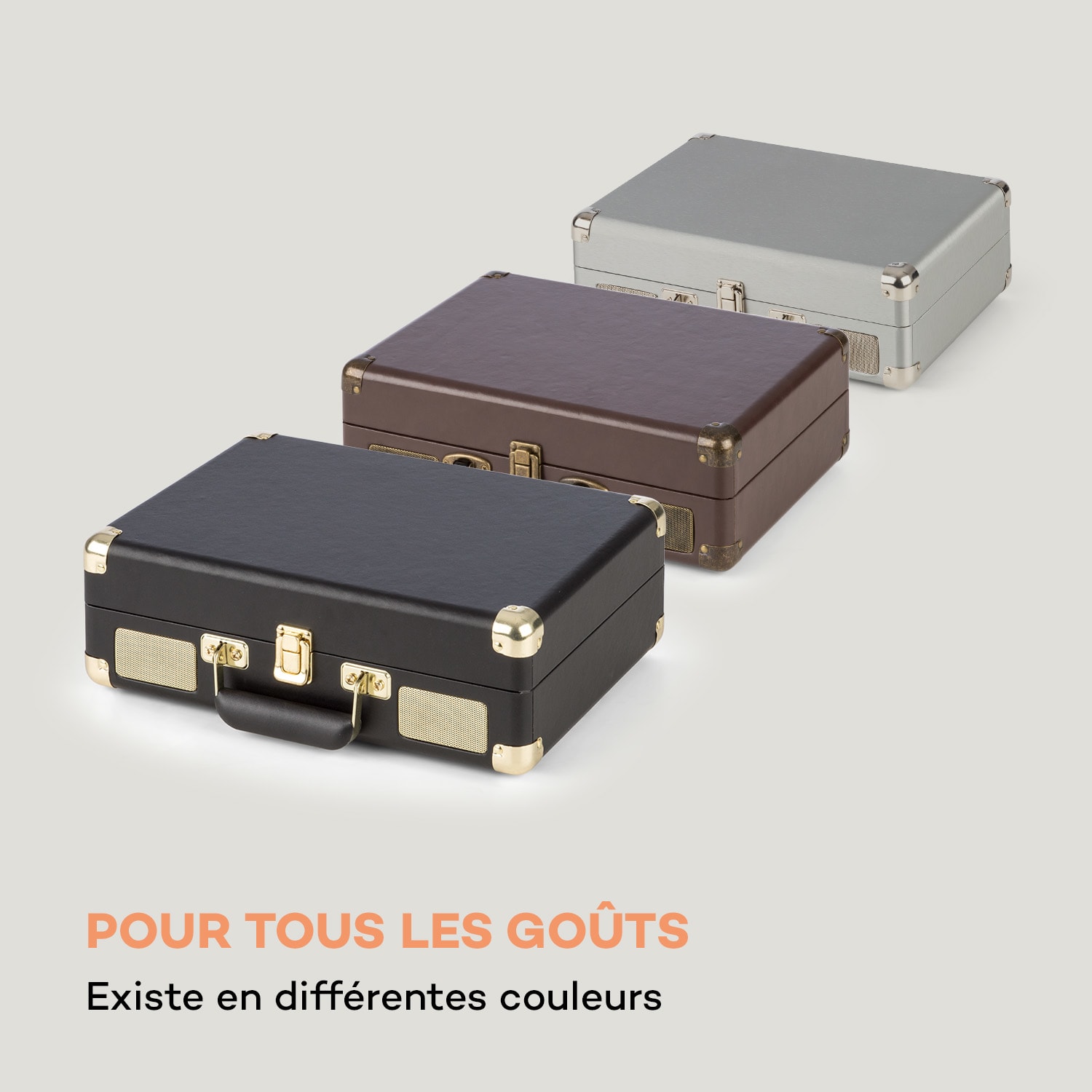 Peggy Sue platine vinyle enceintes stéréo port USB argent Argent