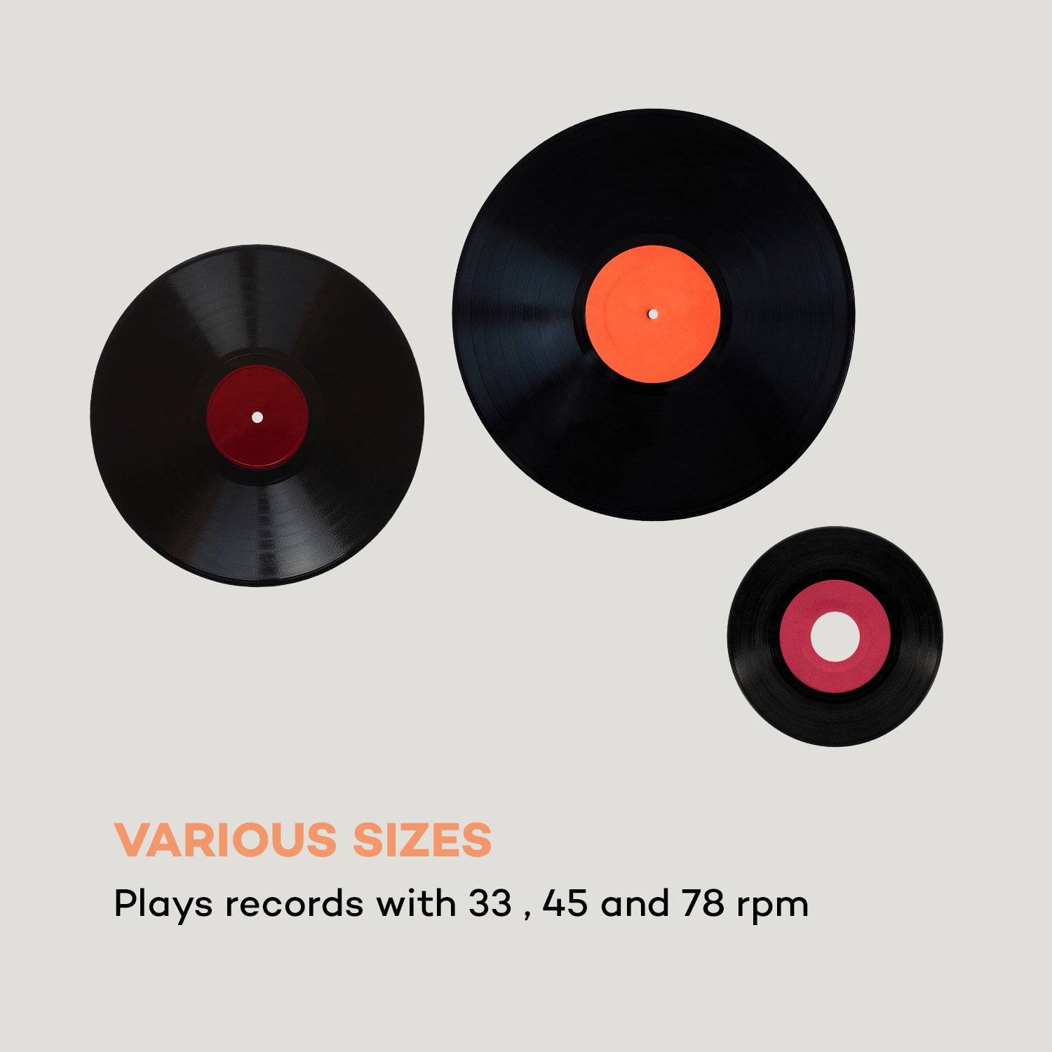 Peggy Sue platine vinyle enceintes stéréo port USB argent Argent