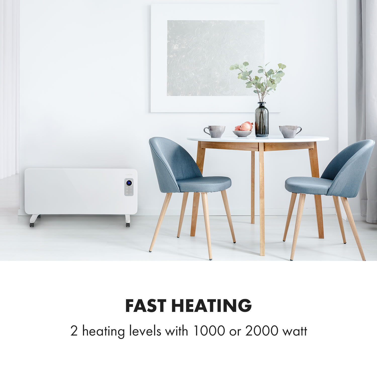 Hot Spot CV20, konvektorski grelnik, 2000 W, IP24, daljinski upravljalnik, beli 