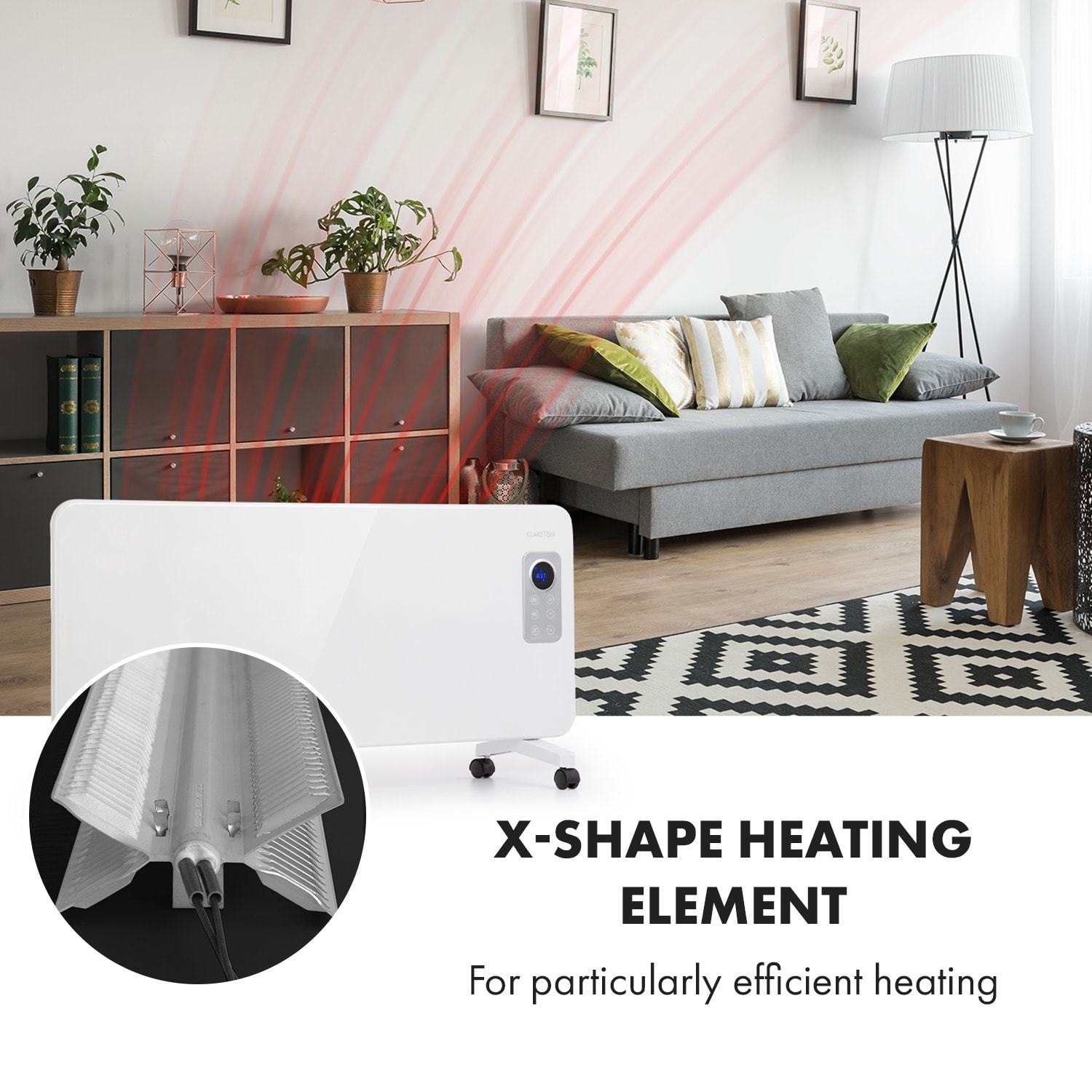 Hot Spot CV20, konvektorski grelnik, 2000 W, IP24, daljinski upravljalnik, beli 