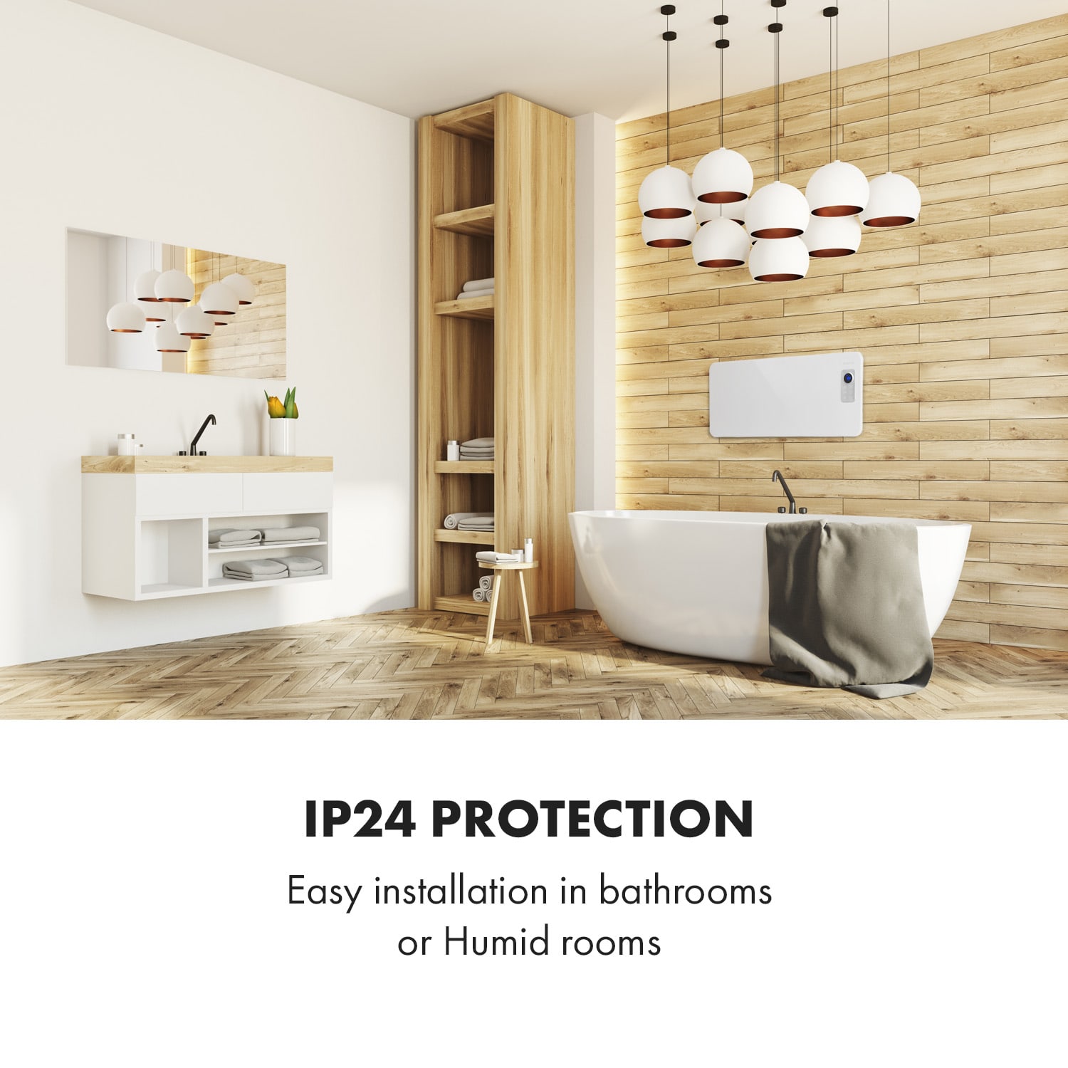 Hot Spot CV20, konvektorski grelnik, 2000 W, IP24, daljinski upravljalnik, beli 