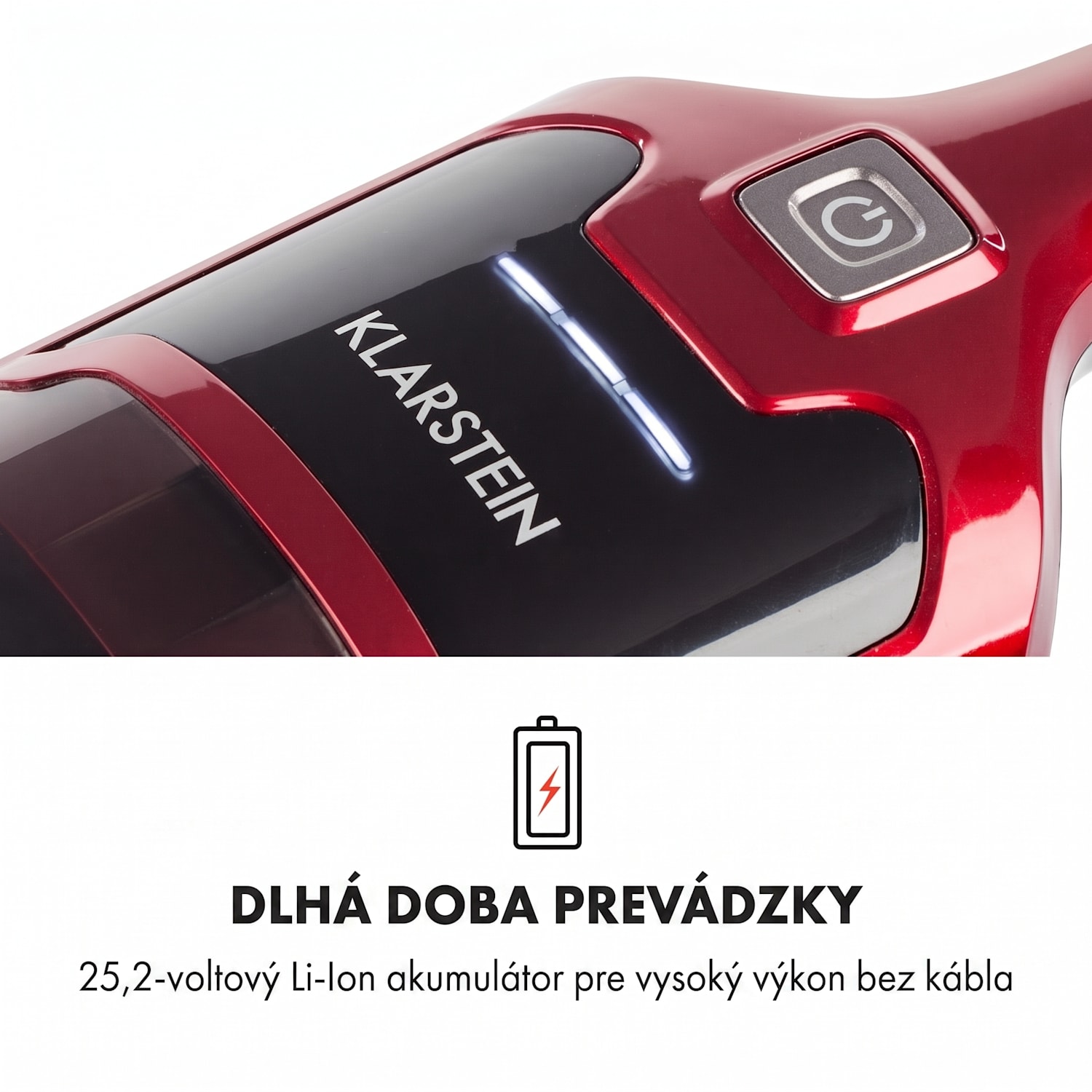 TurboHybrid, vysávač, podlahový a ručný vysávač, metalický červený Červená