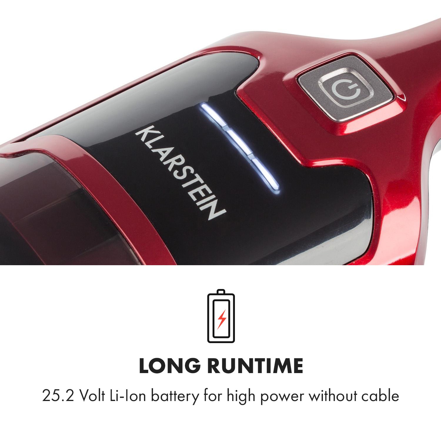 TurboHybrid pölynimuri ja rikkaimuri metallinpunainen Punainen