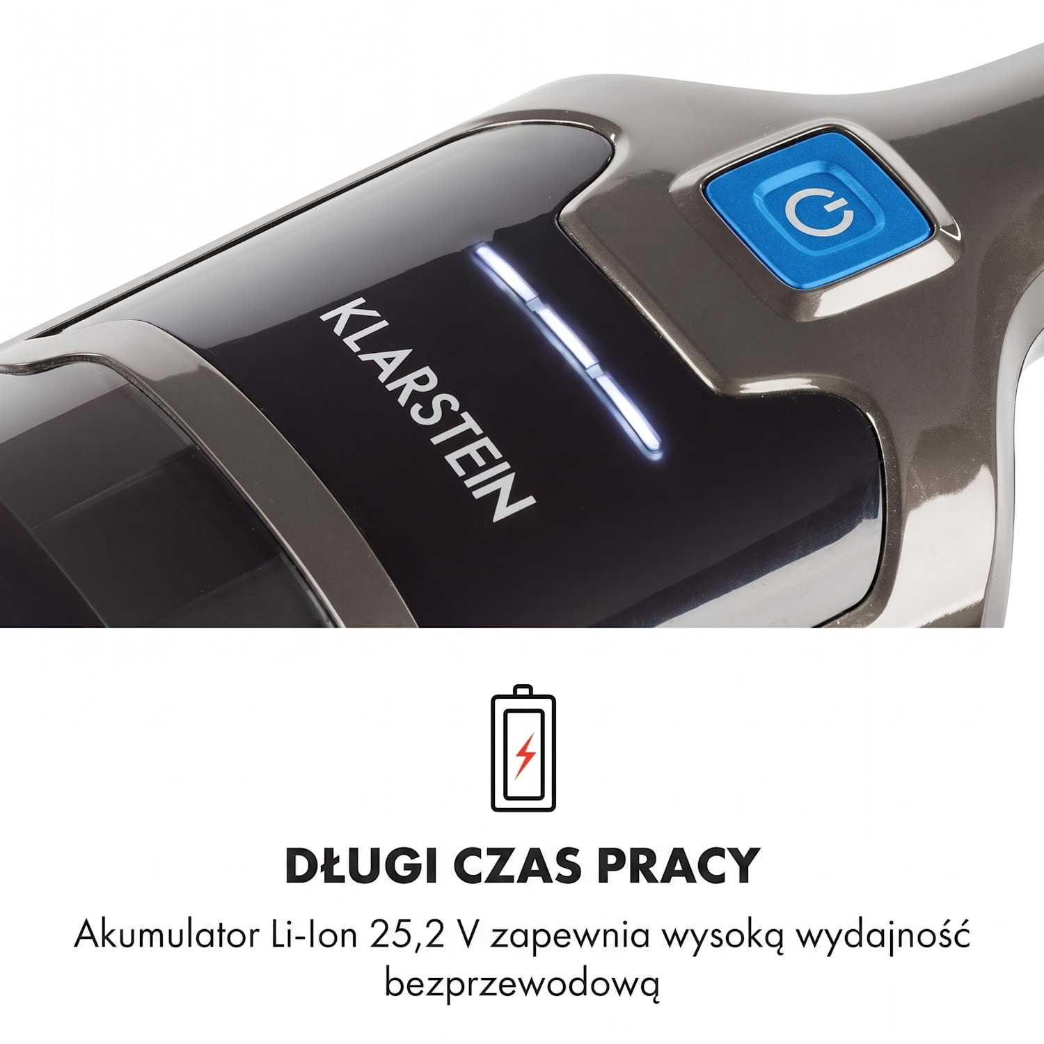 TurboHybrid Odkurzacz podłogowy i ręczny kolor antracytowy/niebieski Ciemnoszary