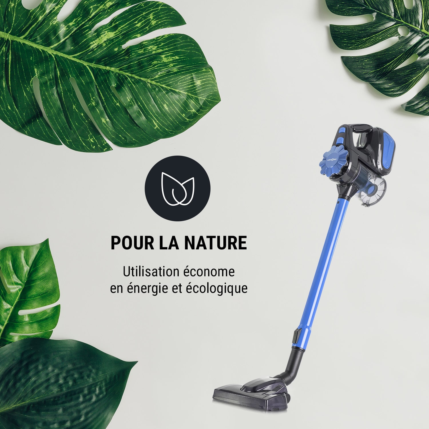 CleanTurbo Aspirateur à main cyclone 0,6L 600W - bleu Bleu