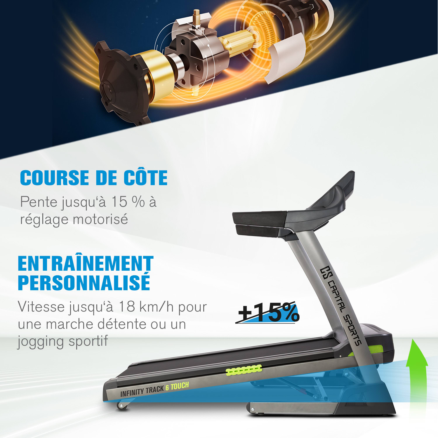 Infinity Track 6.0 Touch loopband 5,5 PK WiFi 9" TFT touch screen 