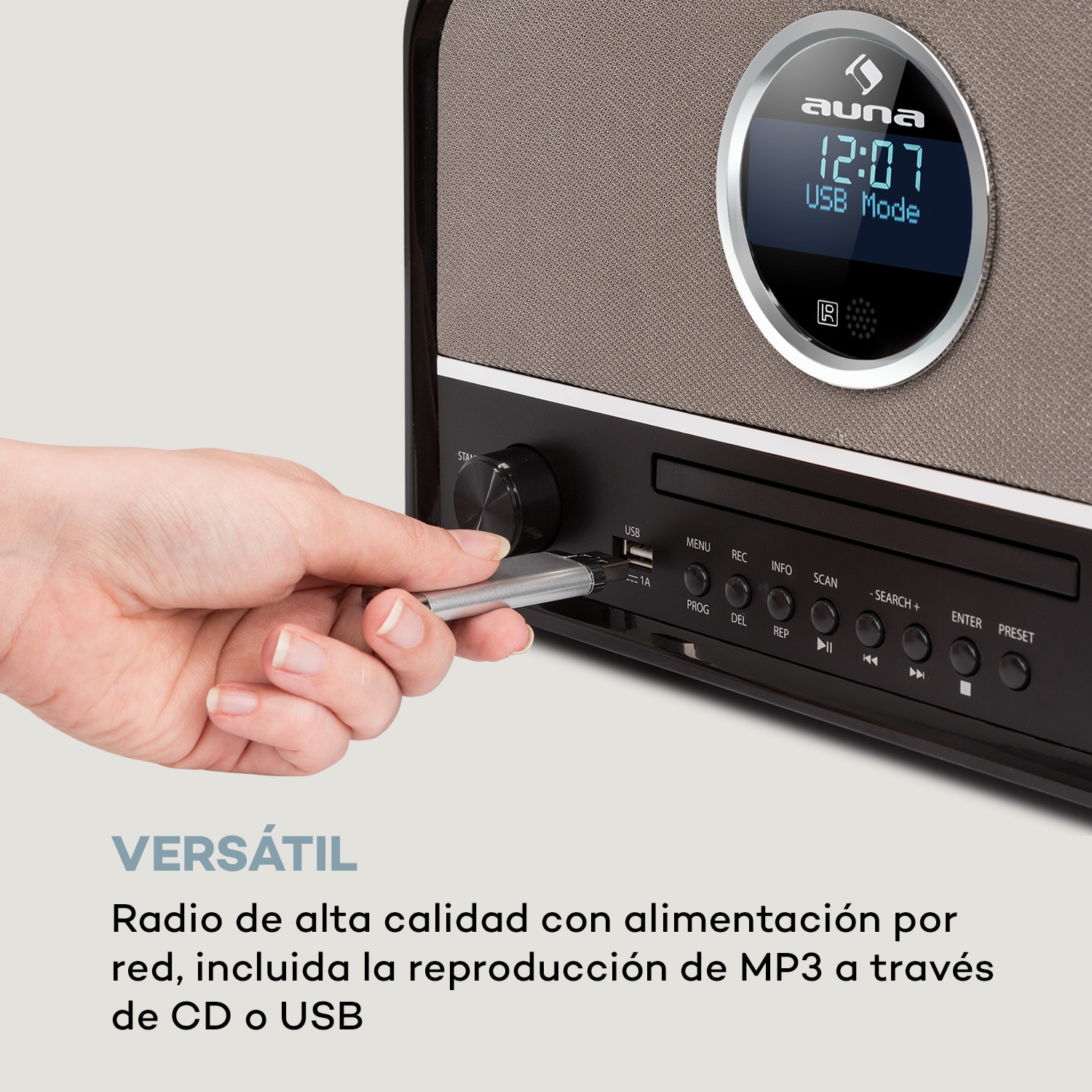 Columbia DAB Radio máx. 60 W  Sintonizador CD DAB+/ FM Bluetooth MP3 USB Negro 